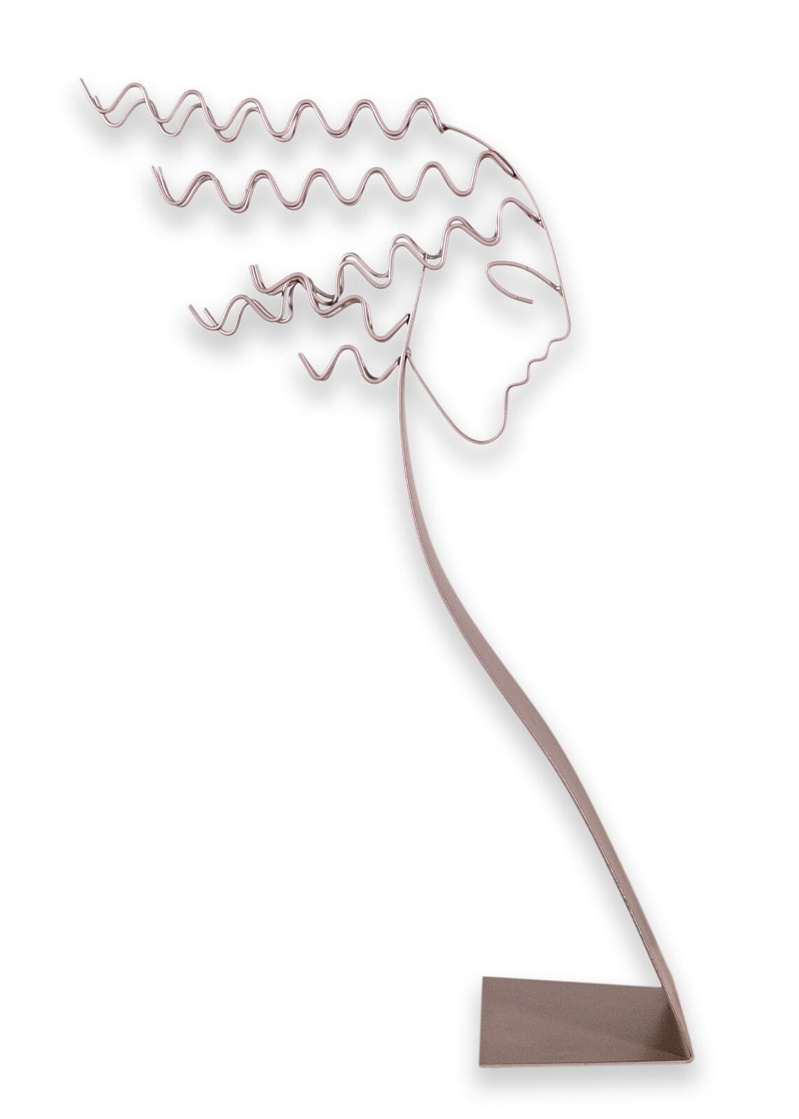 Artisan House Curtis Jere Female Silhouette Metal Contemporary Modern Sculpture - Thumbnail 2