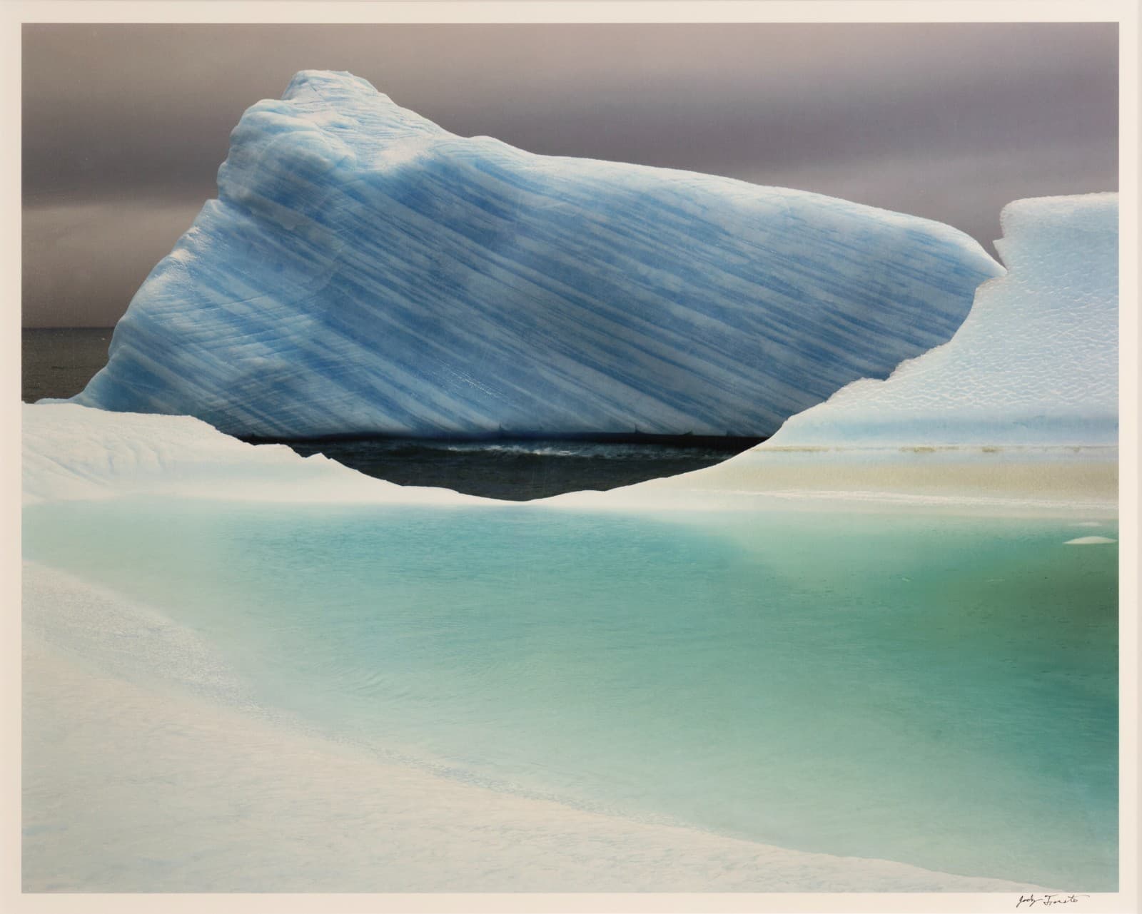 Jody Forster Peppermint Iceberg Antarctica 1992/1999 Signed Fujicolor Print #30 - Thumbnail 2