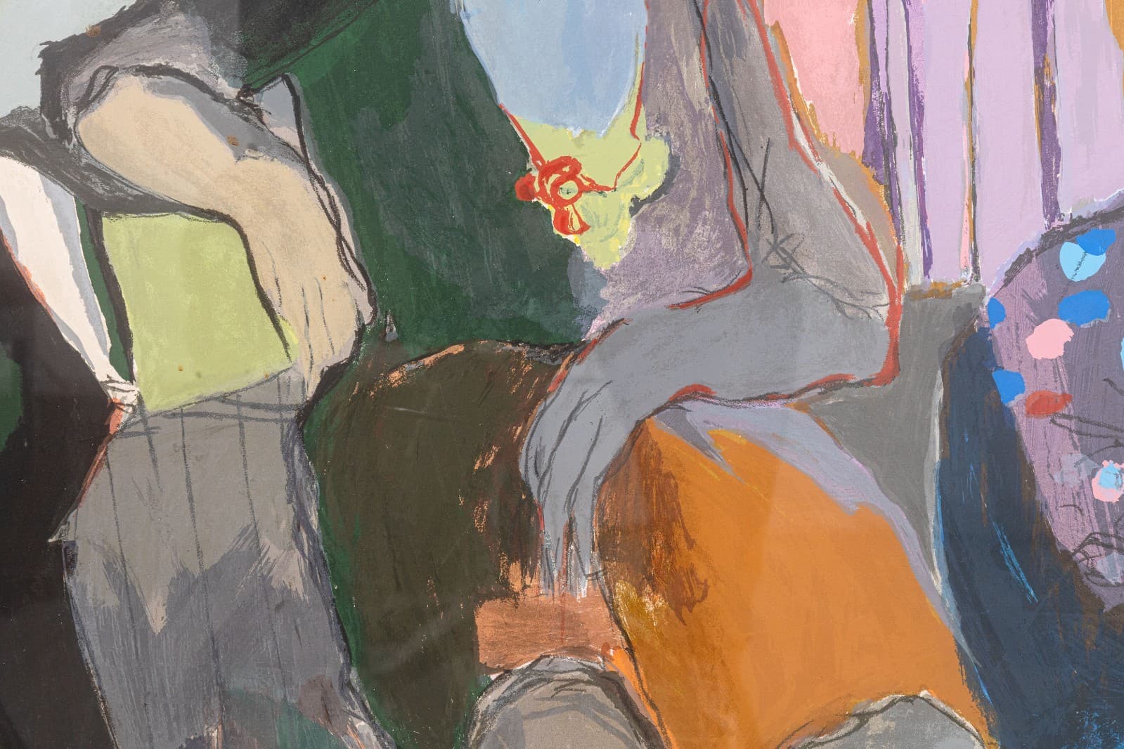 Itzchak Tarkay - Temptation, 1990 Signed Contemporary Serigraph on Paper 2/300 - Thumbnail 4