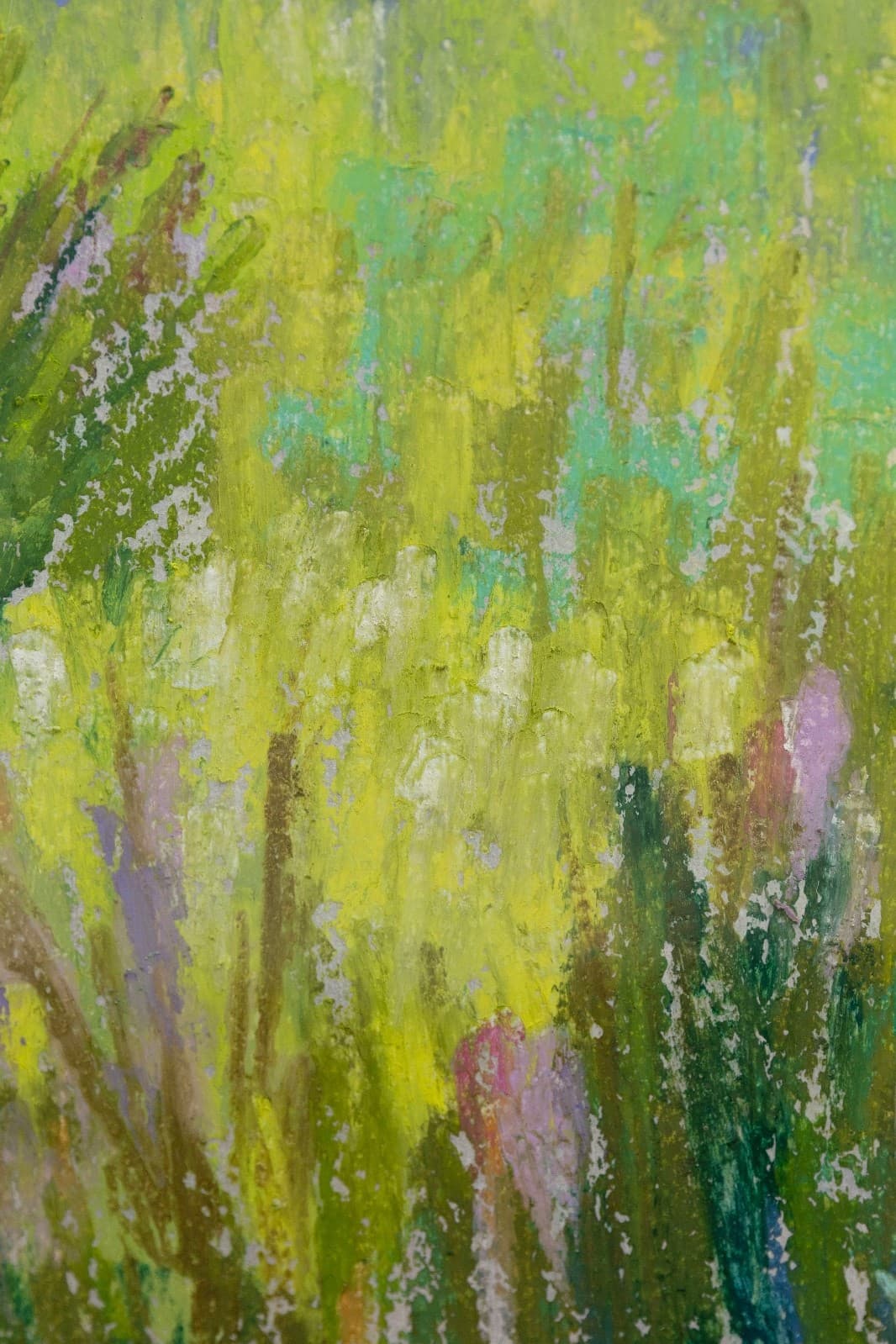 Andrea M. Tama Tranquility Signed Oil Pastel Contemporary Impressionism Framed - Thumbnail 6