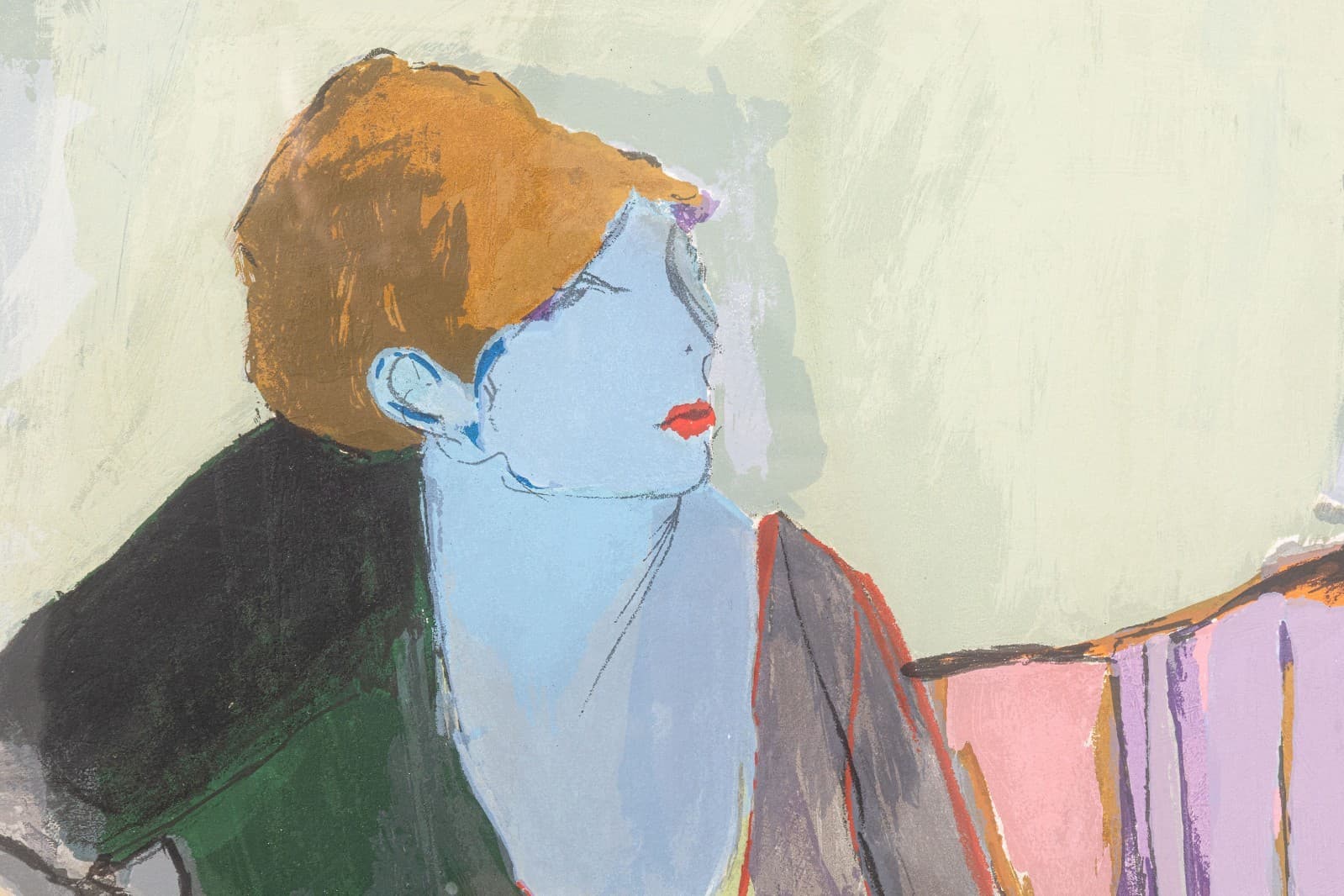 Itzchak Tarkay - Temptation, 1990 Signed Contemporary Serigraph on Paper 2/300 - Thumbnail 2