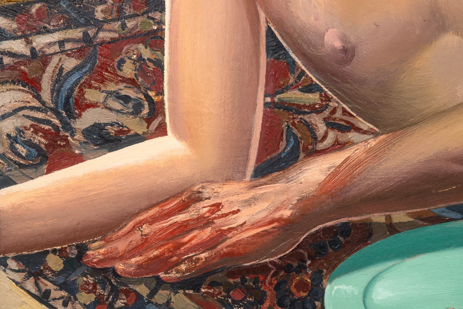 James Stephens - Picnic, 1988 Oil on Canvas Contemporary Figurative Surrealism - Thumbnail 6