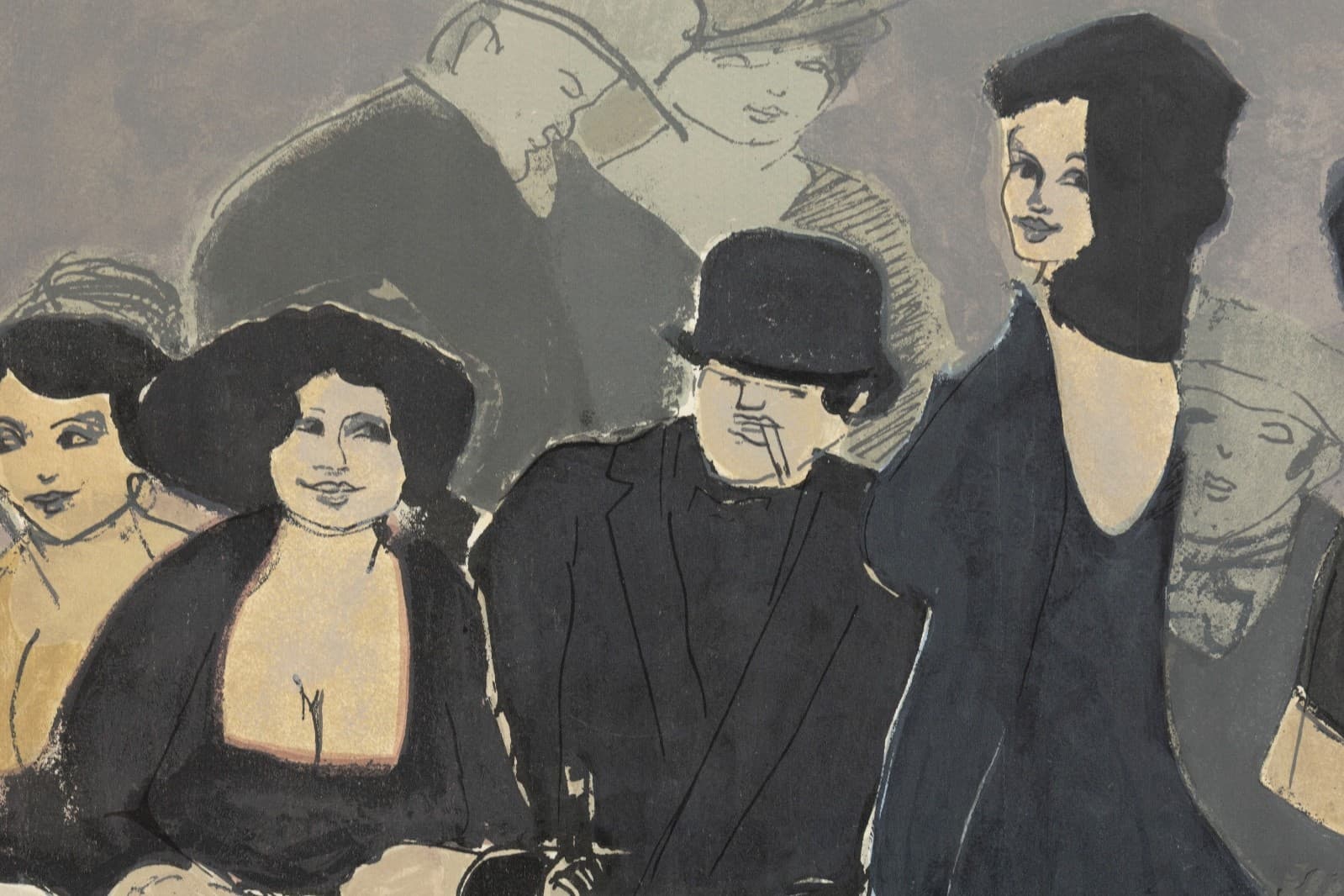 David Schneuer Simplizissimus II Signed Modern Figurative Lithograph 230/300 - Thumbnail 4