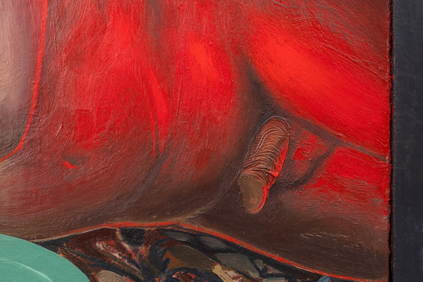 James Stephens - Picnic, 1988 Oil on Canvas Contemporary Figurative Surrealism - Thumbnail 8