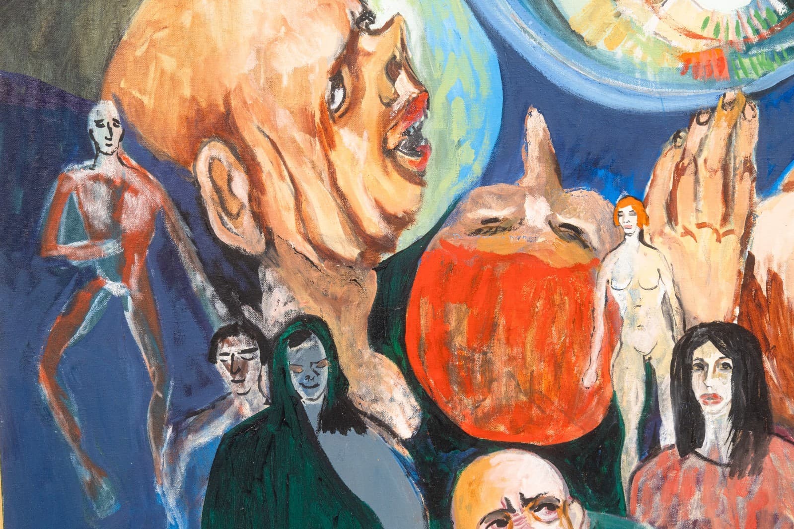 Francis Littna Last Supper, c. 1960 Signed Oil on Canvas - Modernist Religious - Thumbnail 6