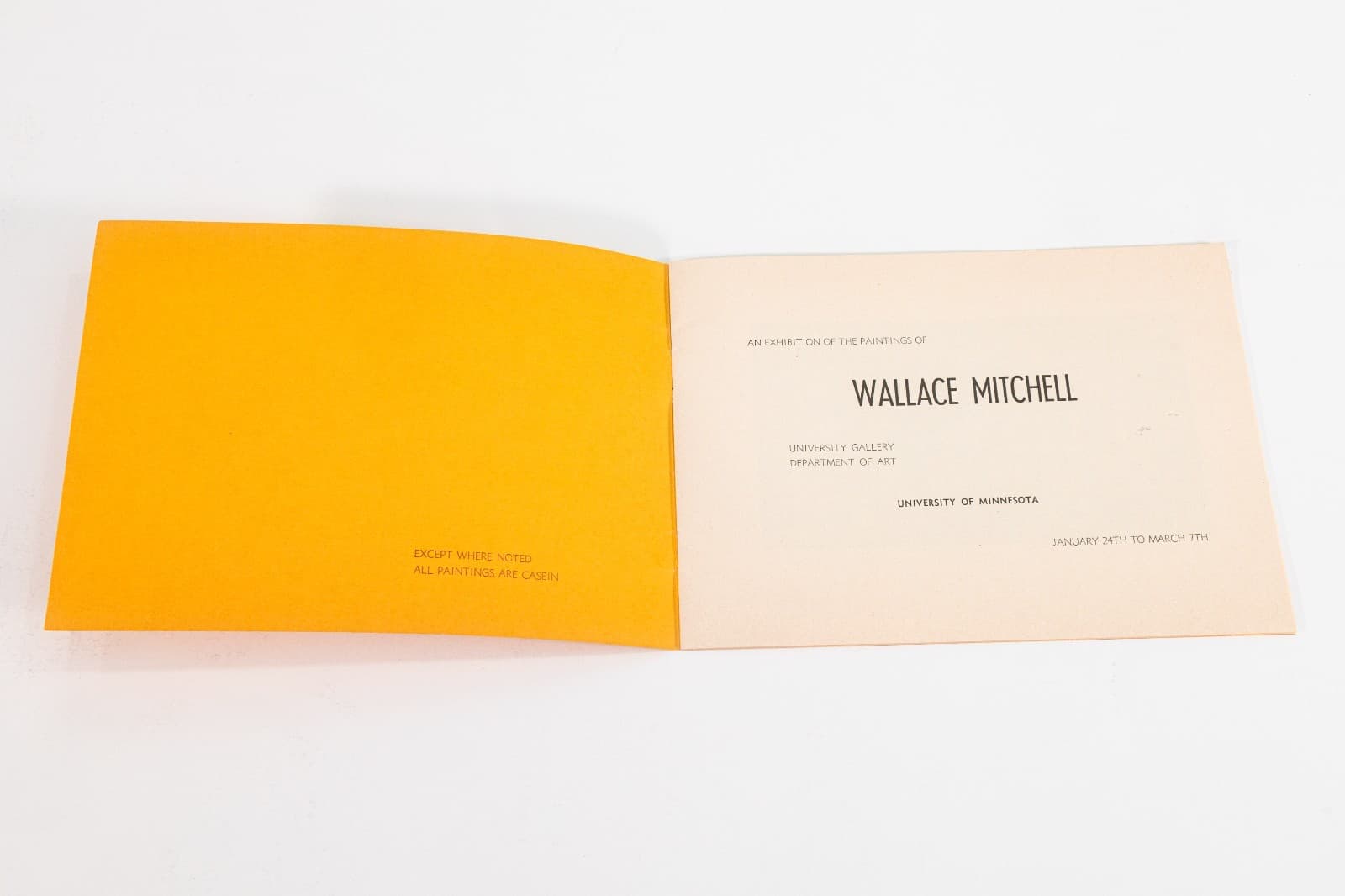 Wallace Mitchell - Exhibition Booklets (Set of 2), University of Minnesota, 1964 - Thumbnail 2