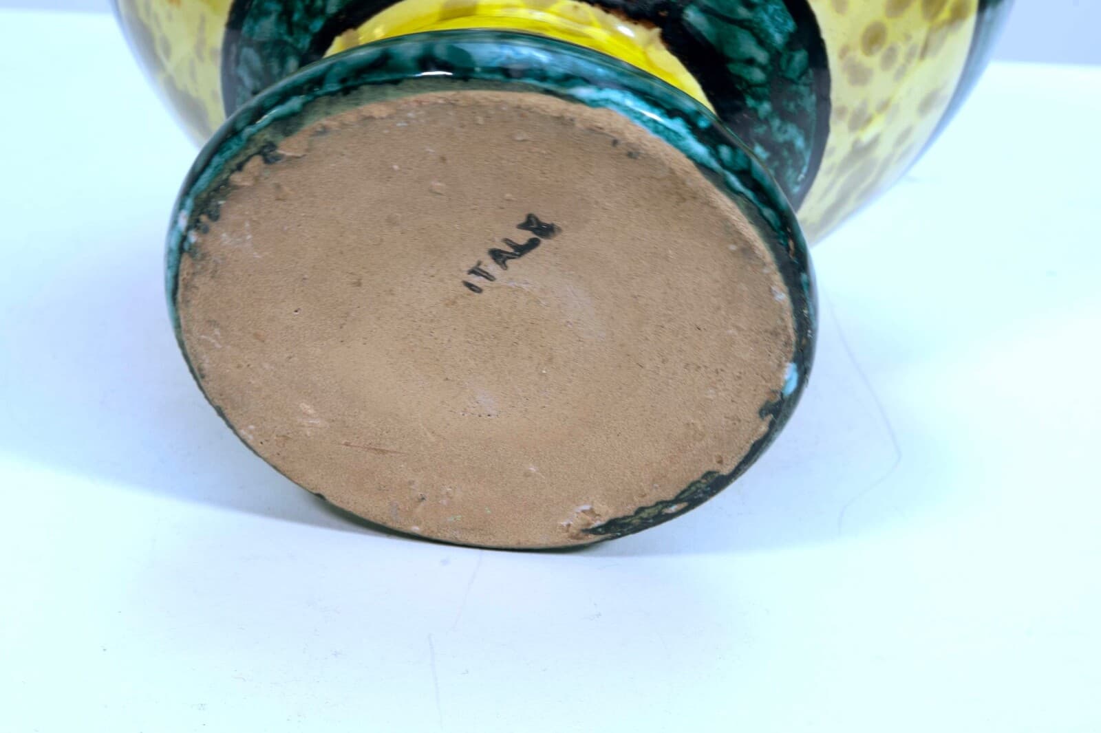Bitossi Ceramic Trinket Box and Vase with Abstract Fish Pattern Made in Italy - Thumbnail 16