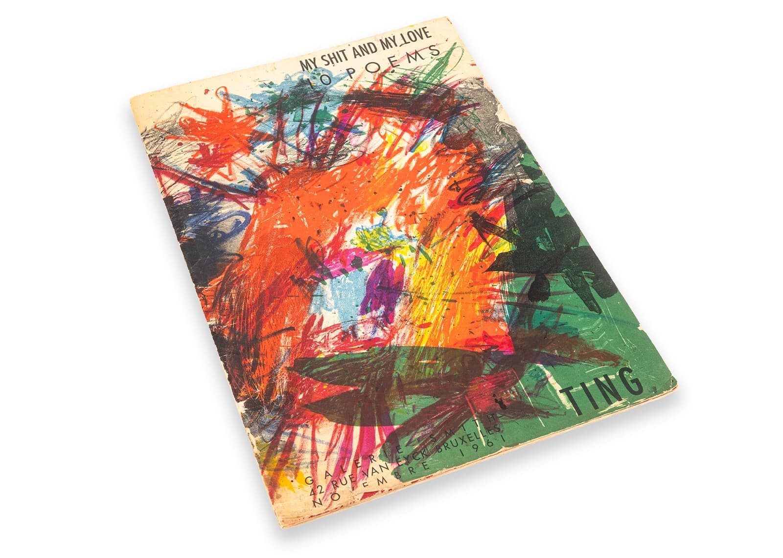 Walasse Ting - My Shit and My Love: 10 Poems, Hand Signed Artist Book 1961