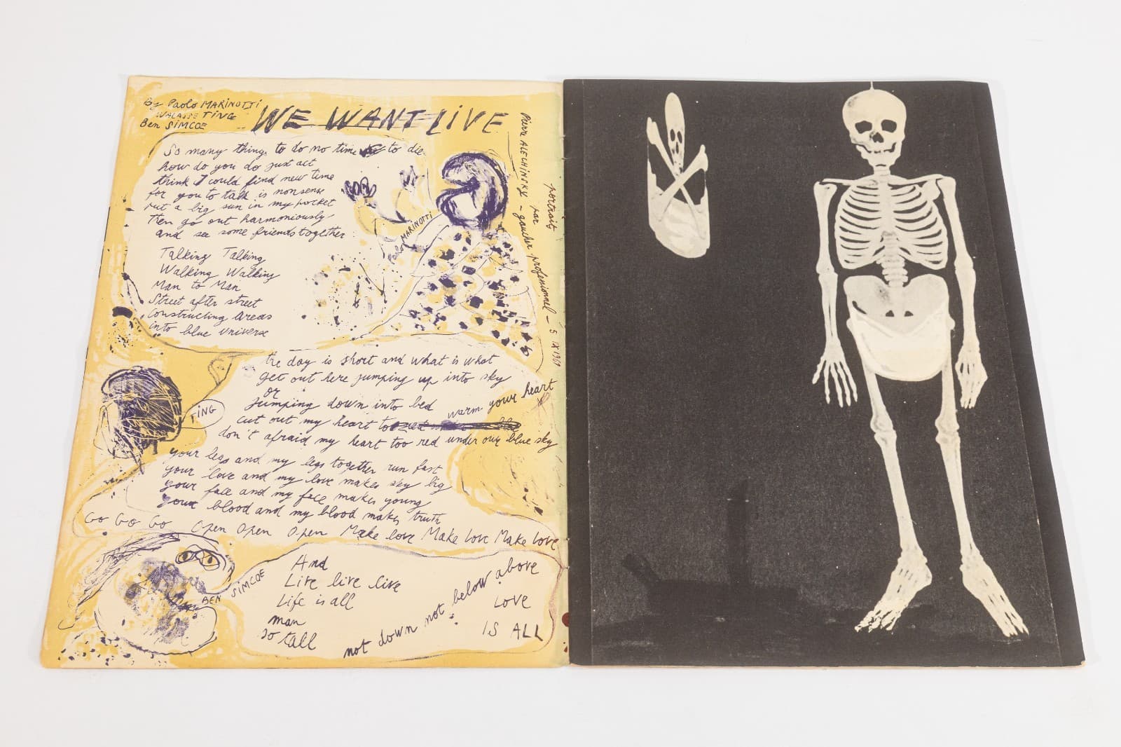 Walasse Ting - My Shit and My Love: 10 Poems, Hand Signed Artist Book 1961 - Thumbnail 2
