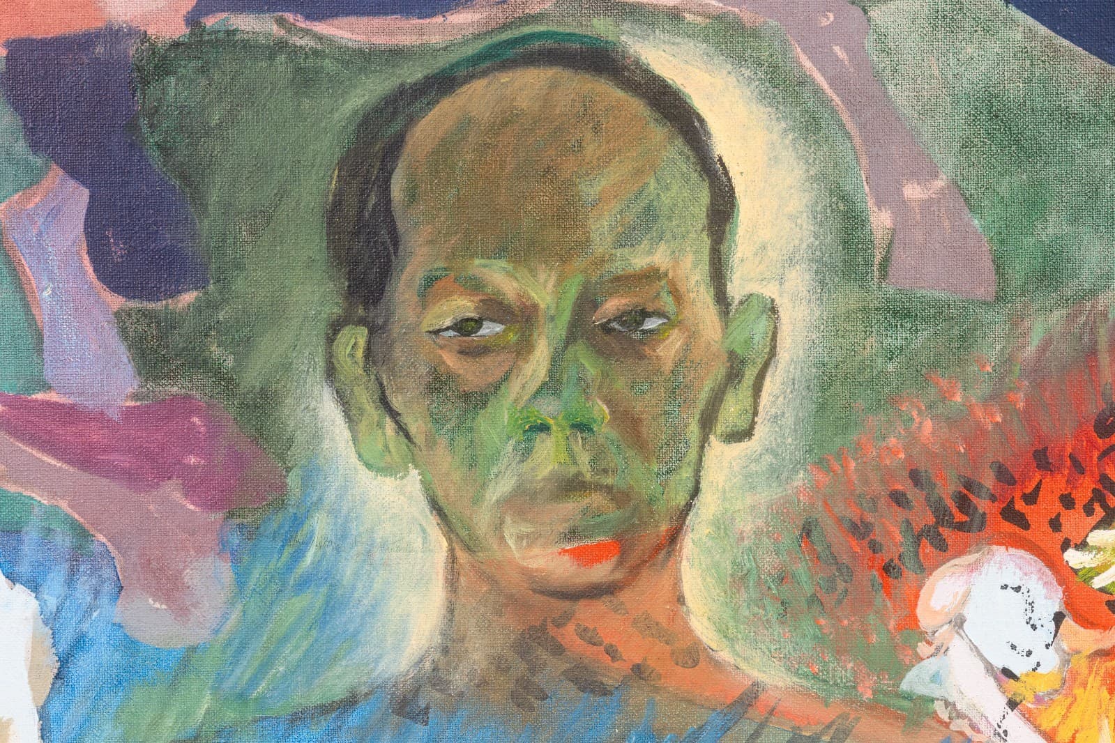 Francis Littna Apocalypse, 1968 Signed Oil on Canvas Modernist Religious - Thumbnail 4