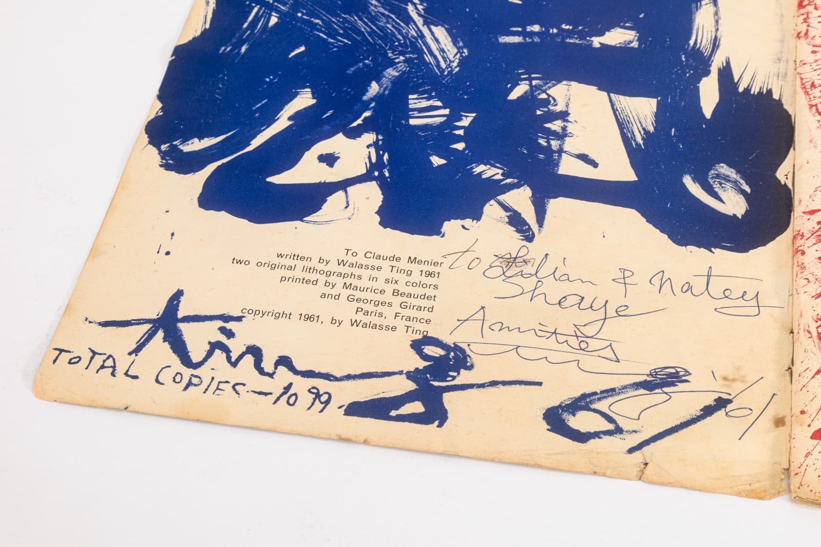 Walasse Ting - My Shit and My Love: 10 Poems, Hand Signed Artist Book 1961 - Thumbnail 6