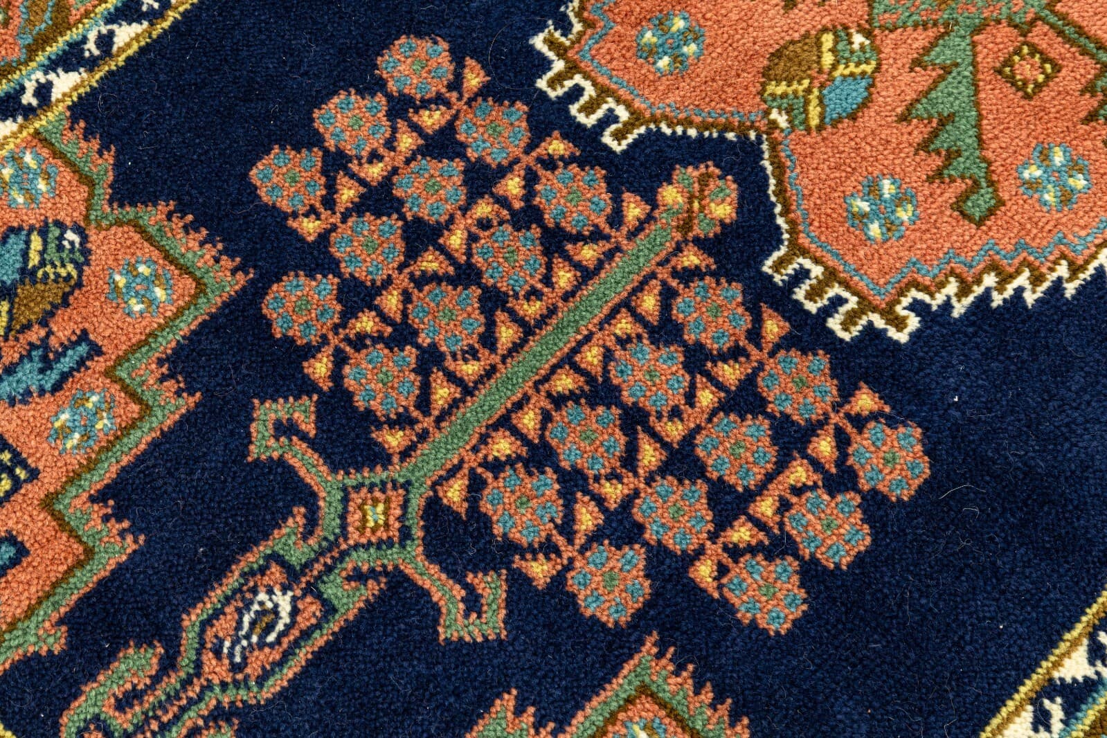 Multicolored Rug Handmade in Holland with Tags 3ft x 7ft - Thumbnail 4