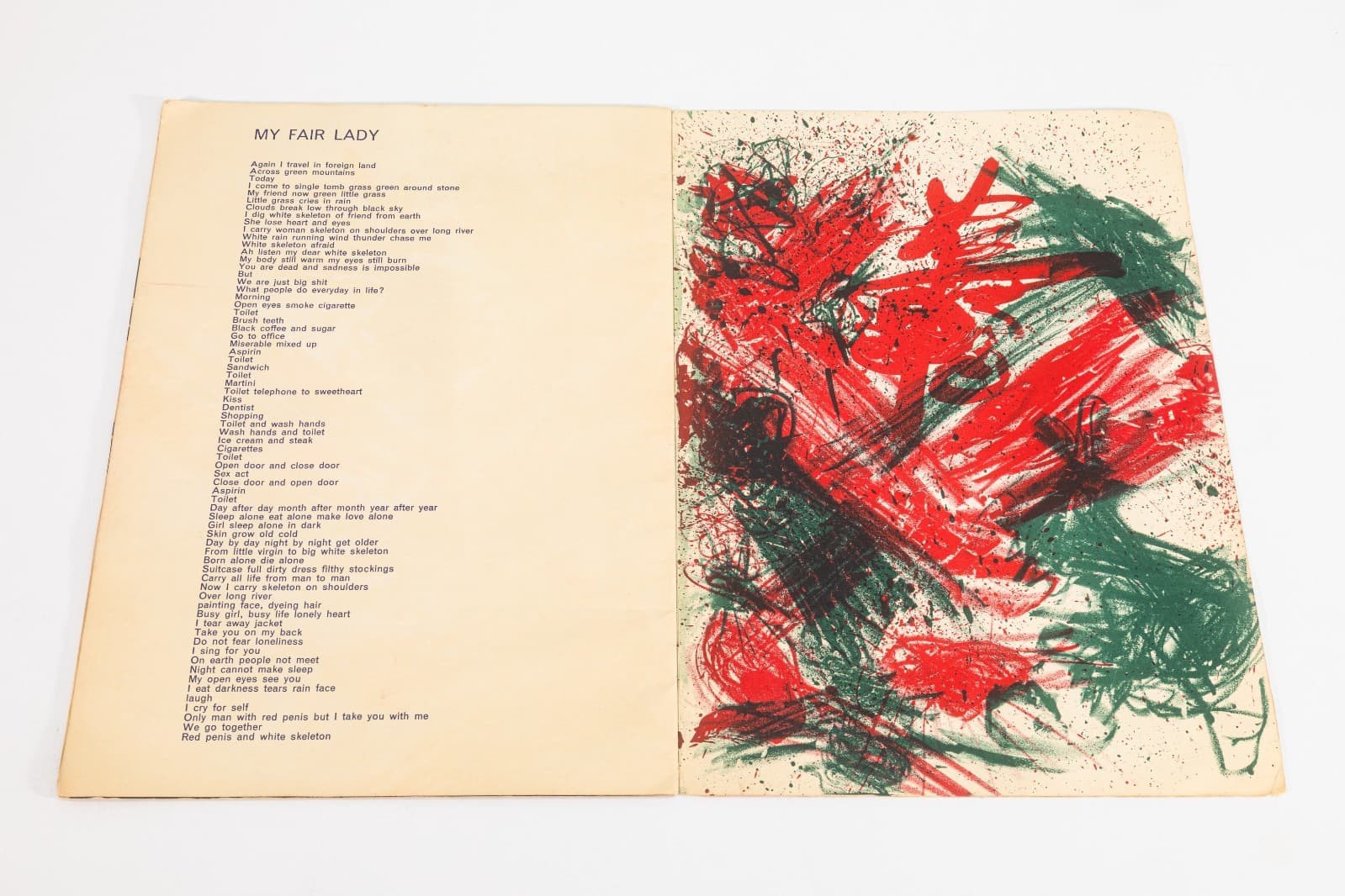 Walasse Ting - My Shit and My Love: 10 Poems, Hand Signed Artist Book 1961 - Thumbnail 5