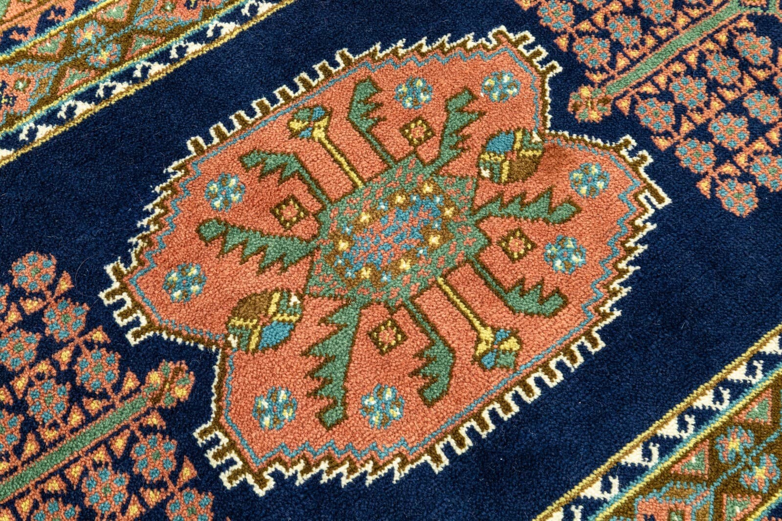 Multicolored Rug Handmade in Holland with Tags 3ft x 7ft - Thumbnail 5