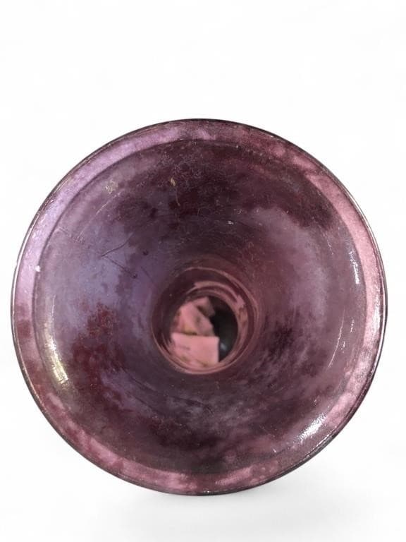 Pair of Monumental Purple Recycled Glass Floor Vases by Vidrios San Miguel Spain - Thumbnail 4