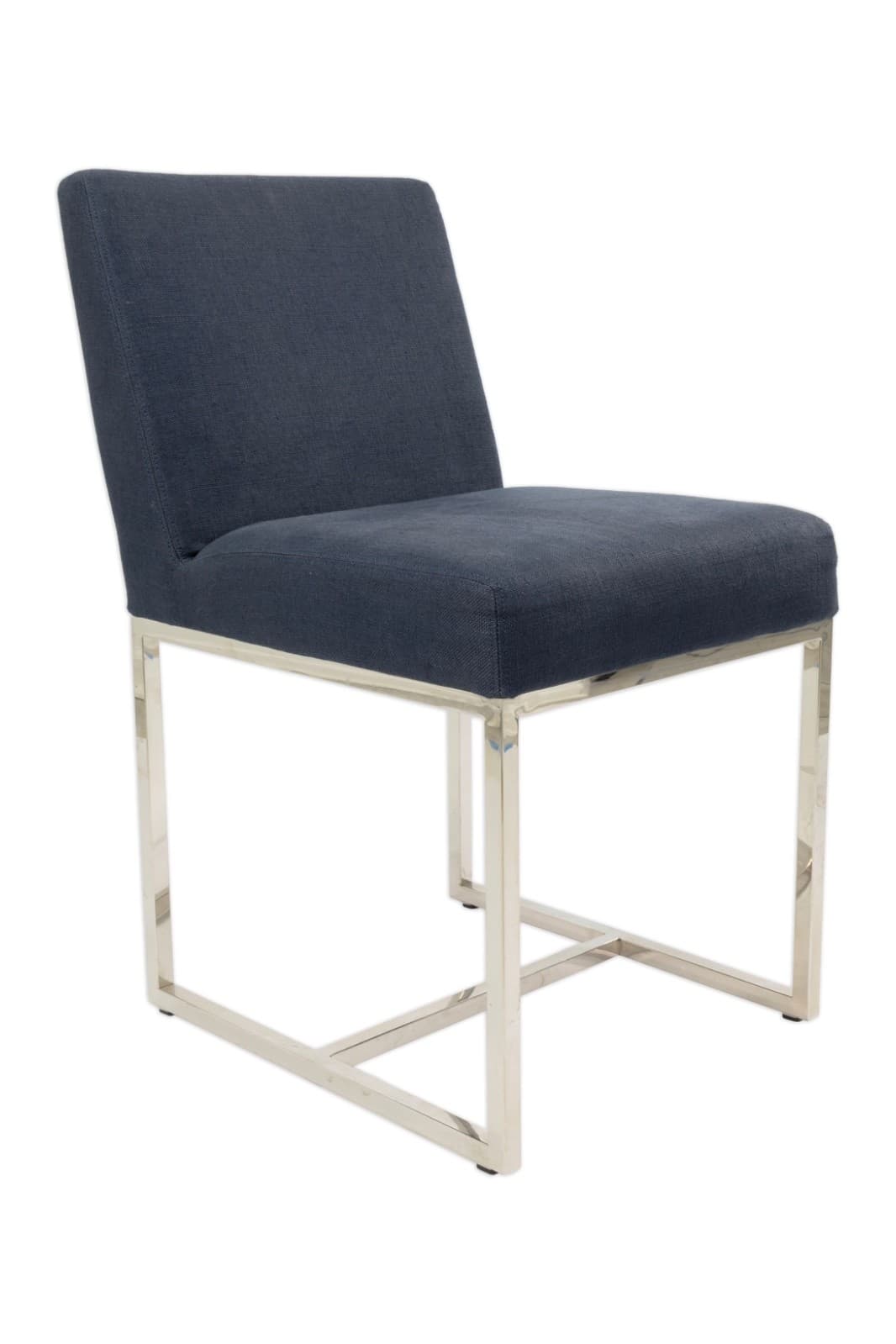 Set Of 8 Restoration Hardware Blue Upholstered Dining Chairs - Thumbnail 2