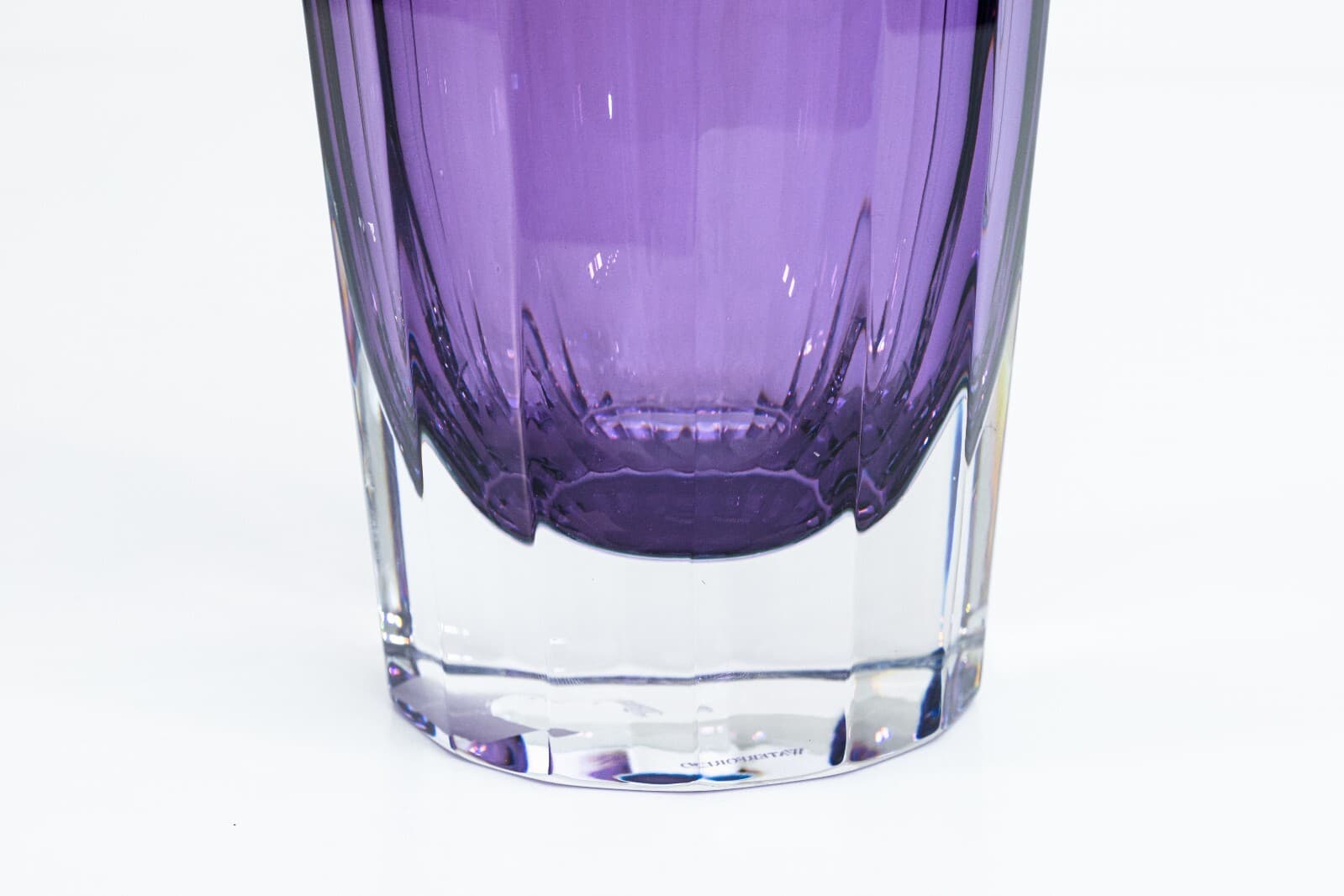 Jeff Leatham for Waterford Icon Purple Amethyst Lead Crystal Decorative 12" Vase - Thumbnail 4
