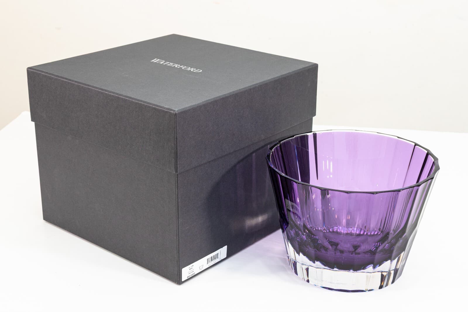 Jeff Leatham for Waterford Icon Purple Amethyst Lead Crystal 9" Decorative Bowl - Thumbnail 6