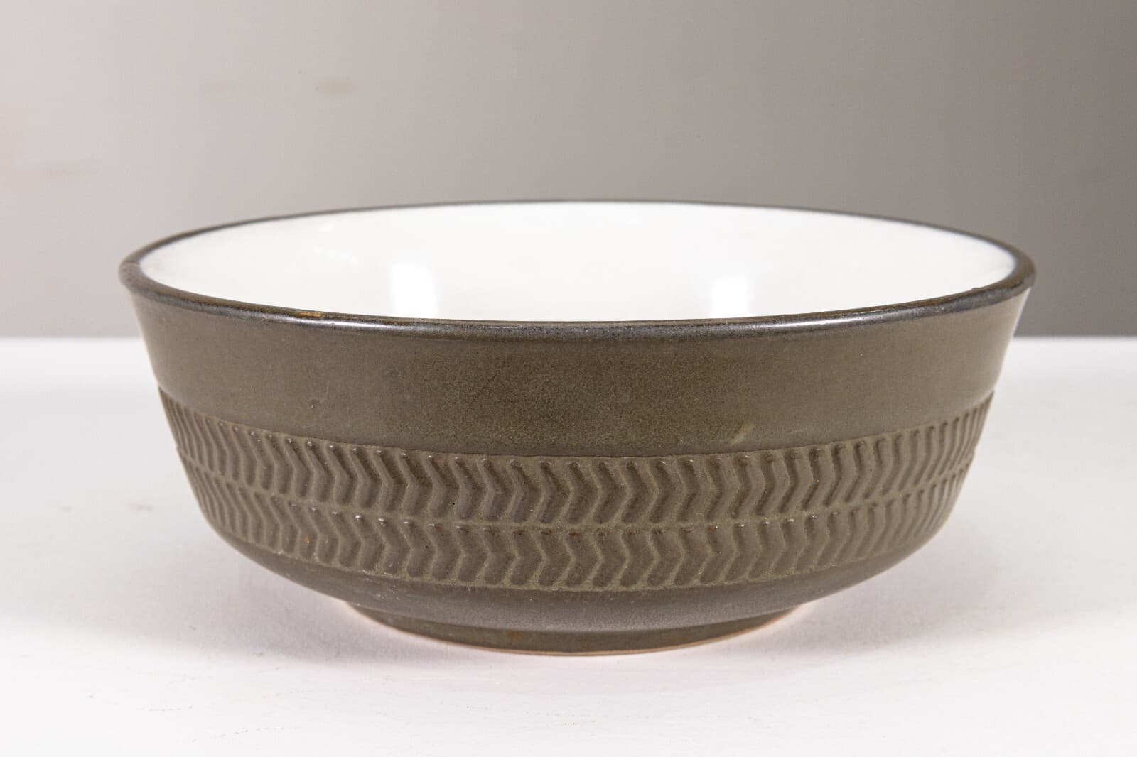 35 Piece Vintage Denby Camelot Chevron Dark Green English Dish Set - Thumbnail 15