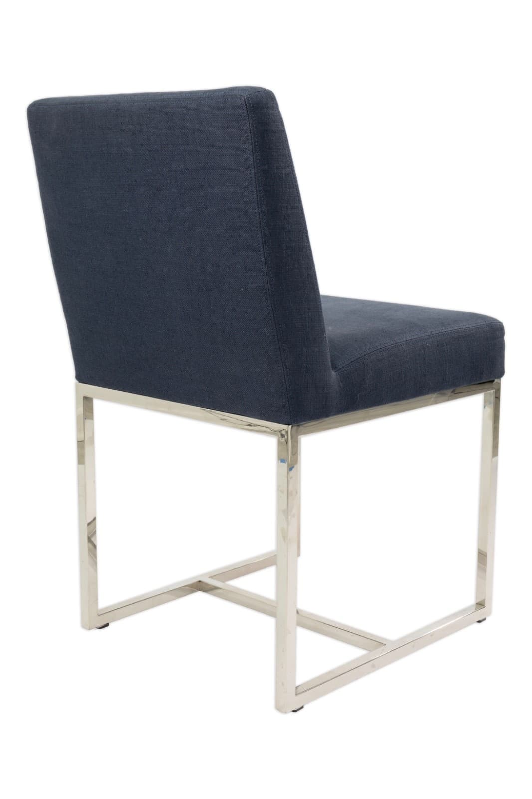 Set Of 8 Restoration Hardware Blue Upholstered Dining Chairs - Thumbnail 4