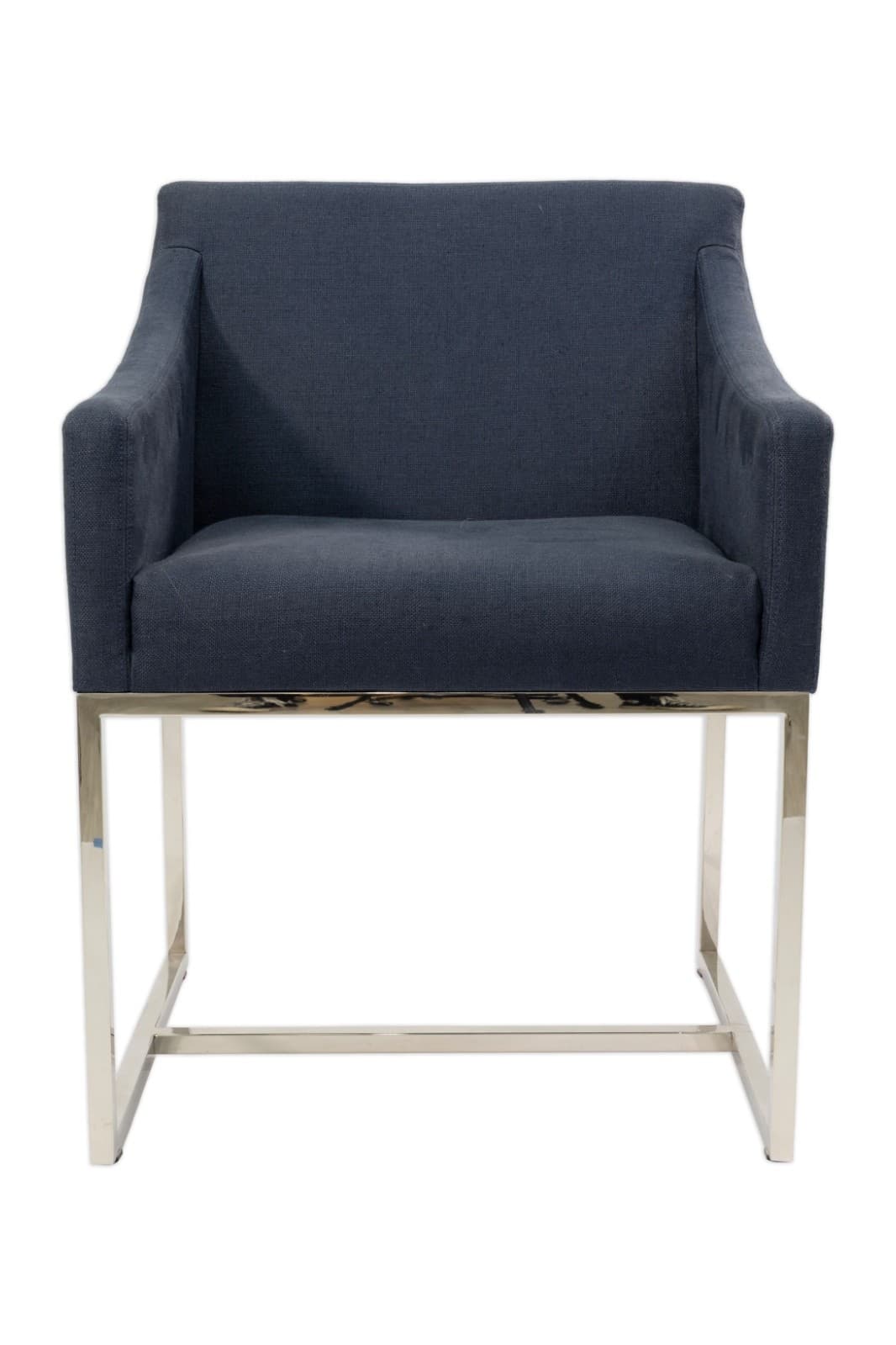 Set Of 8 Restoration Hardware Blue Upholstered Dining Chairs - Thumbnail 6