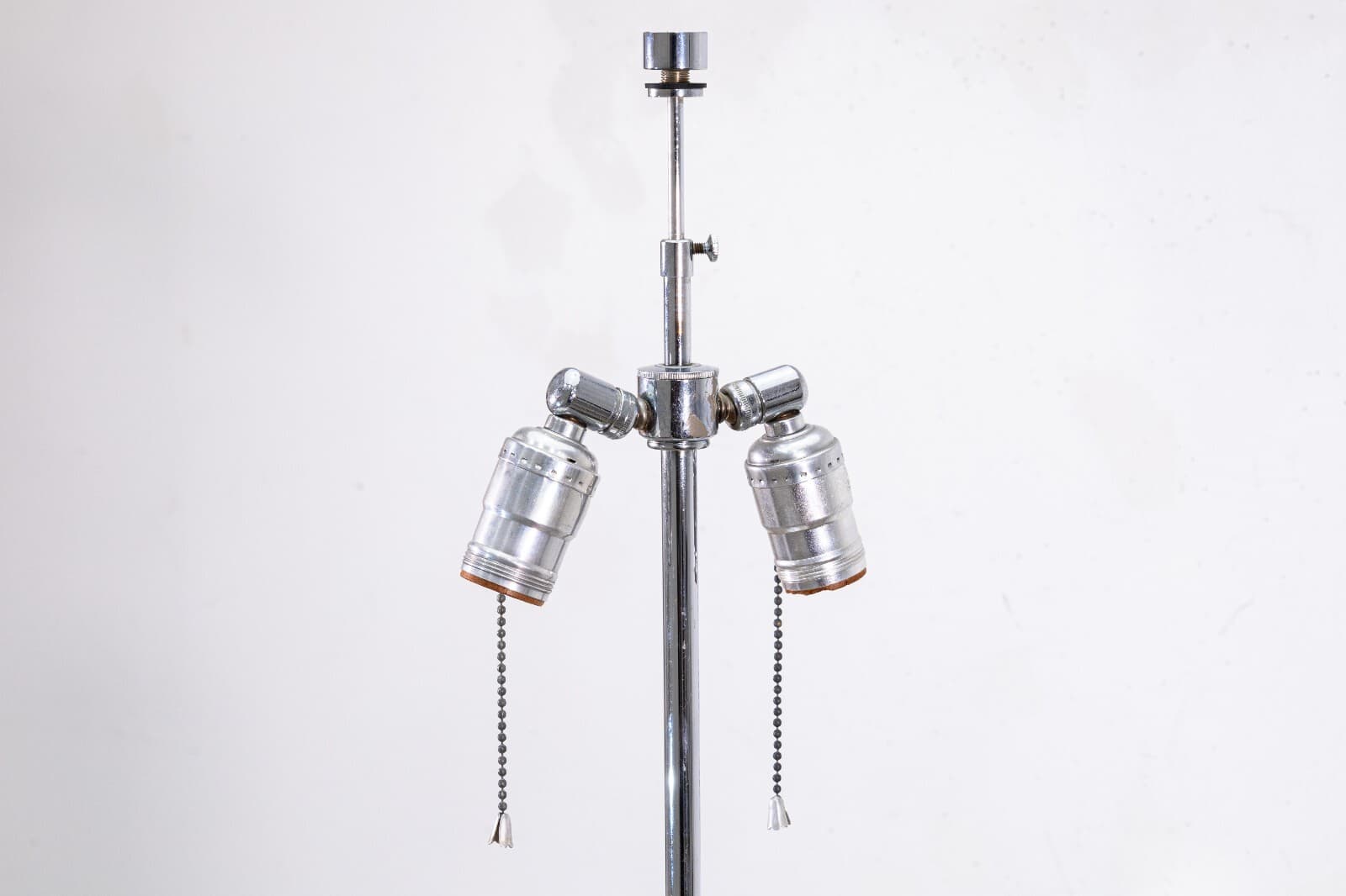 Pair of Postmodern Height Adjustable Mirrored Chrome Sonneman Floor Lamps - Thumbnail 7