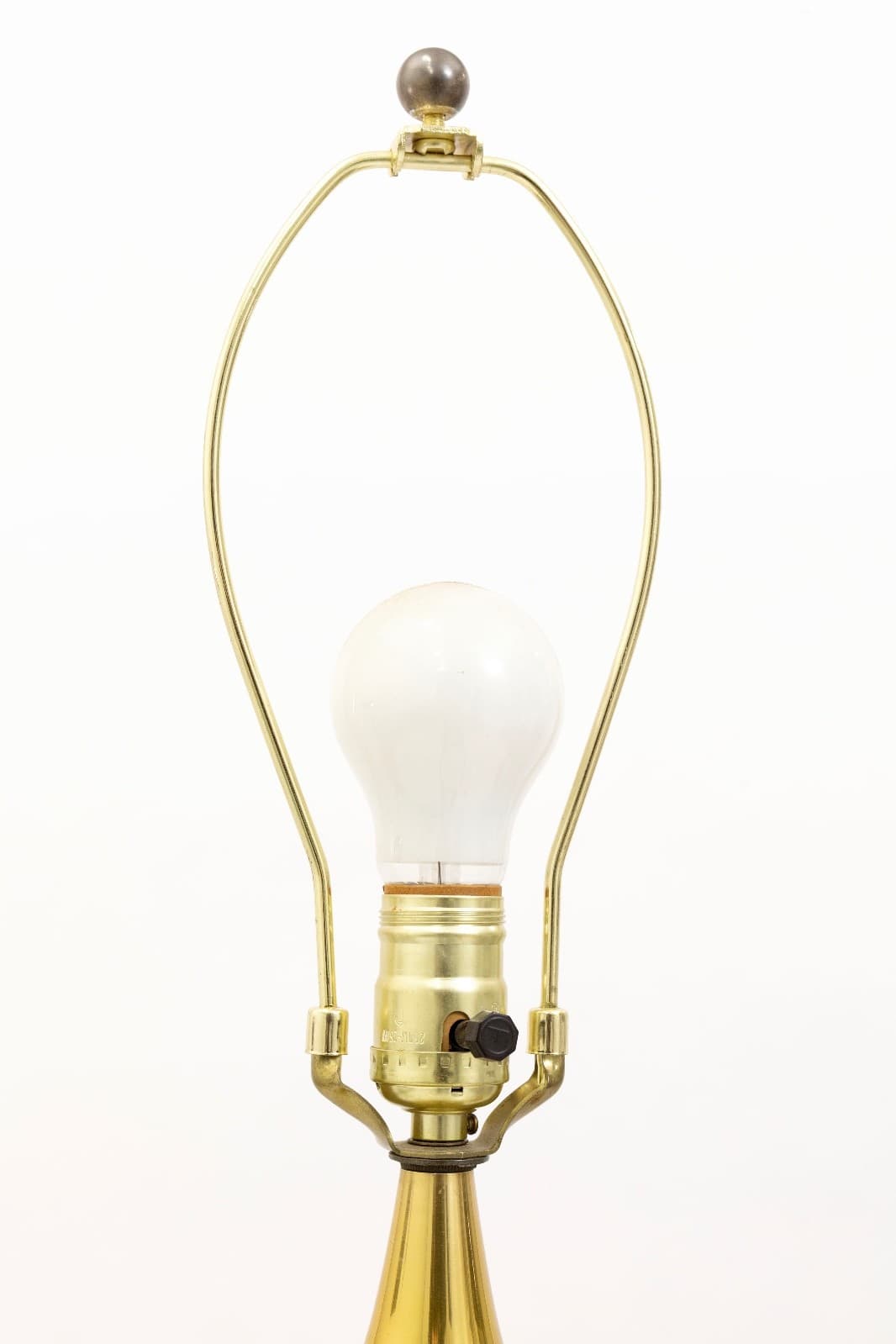 Threaded Glass Sphere Table Lamp With Original Handwoven Maria Kipp Shade - Thumbnail 5