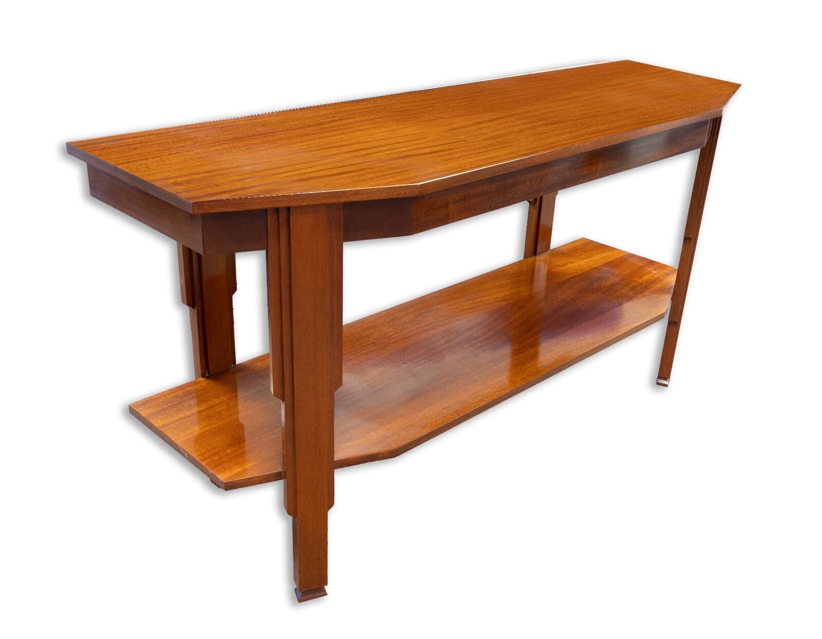 Art Deco Style Wooden Console Sofa Foyer Table - Thumbnail 3