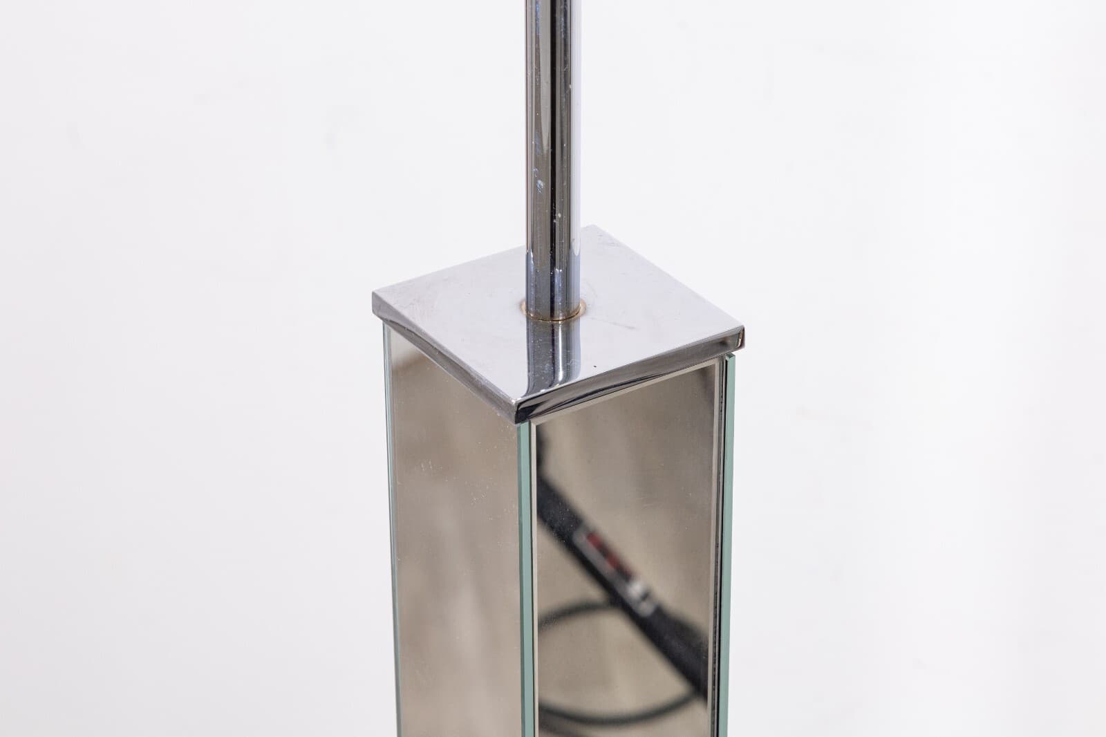 Pair of Postmodern Height Adjustable Mirrored Chrome Sonneman Floor Lamps - Thumbnail 8