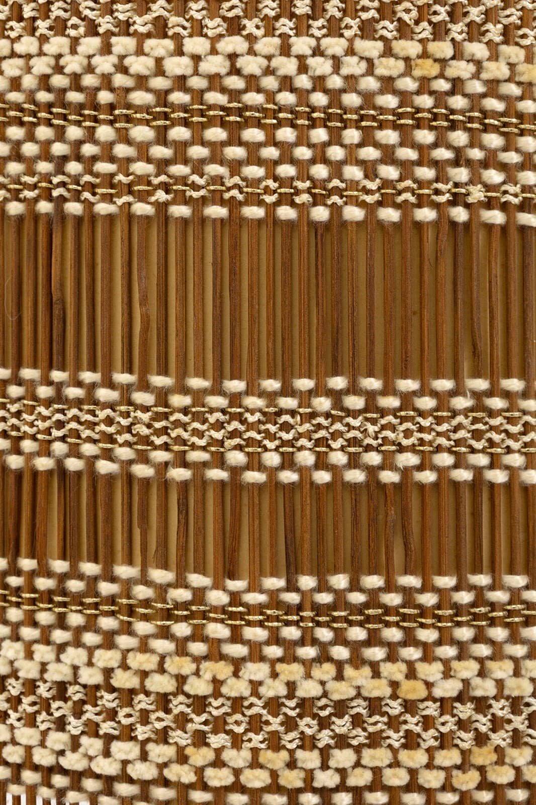 Threaded Glass Sphere Table Lamp With Original Handwoven Maria Kipp Shade - Thumbnail 7