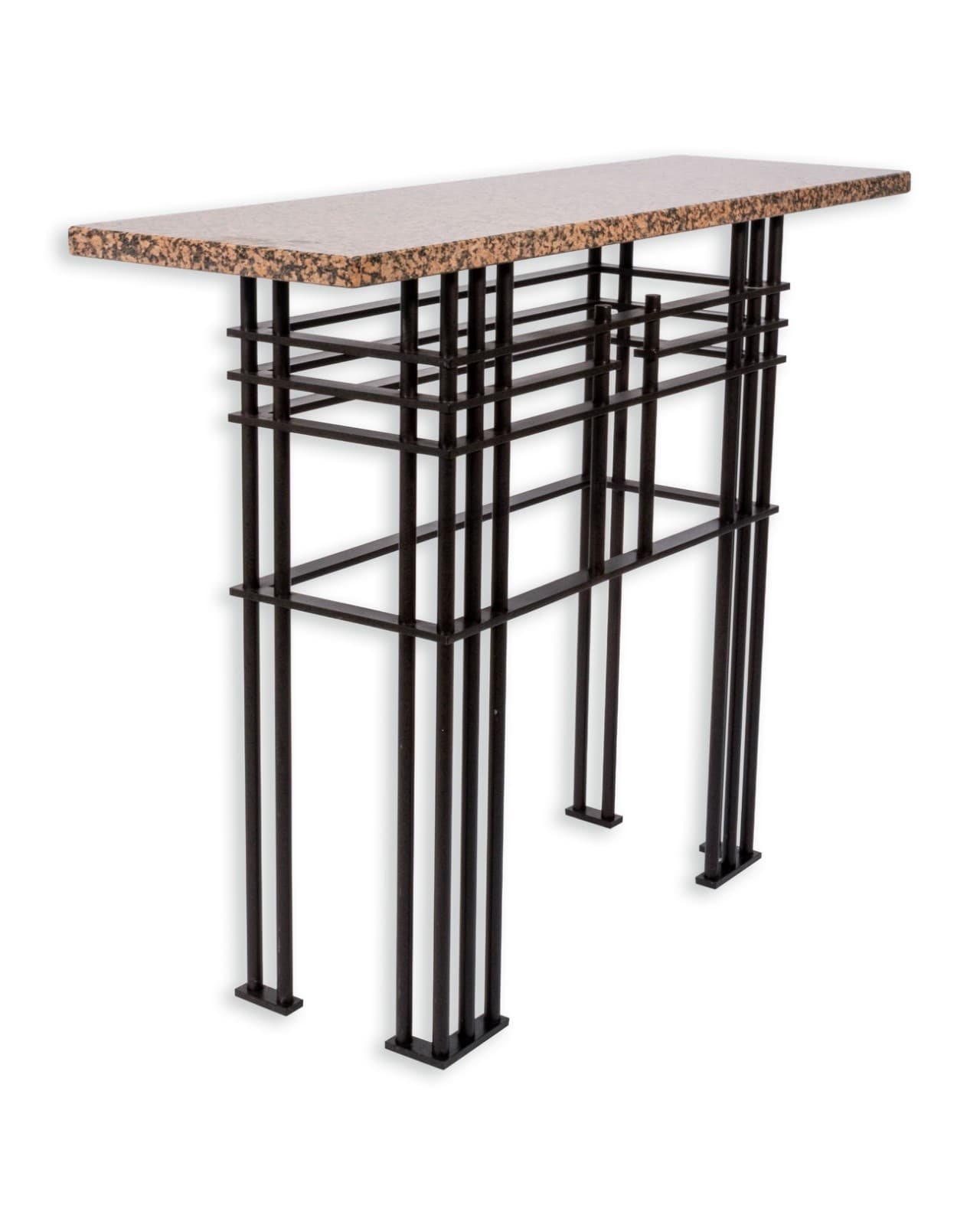 Vintage Marble & Bronze Console Table Attributed To Jean Michael Wilmotte - Thumbnail 2