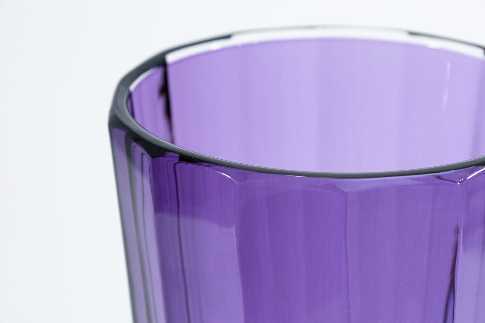 Jeff Leatham for Waterford Icon Purple Amethyst Lead Crystal Decorative 12" Vase - Thumbnail 2
