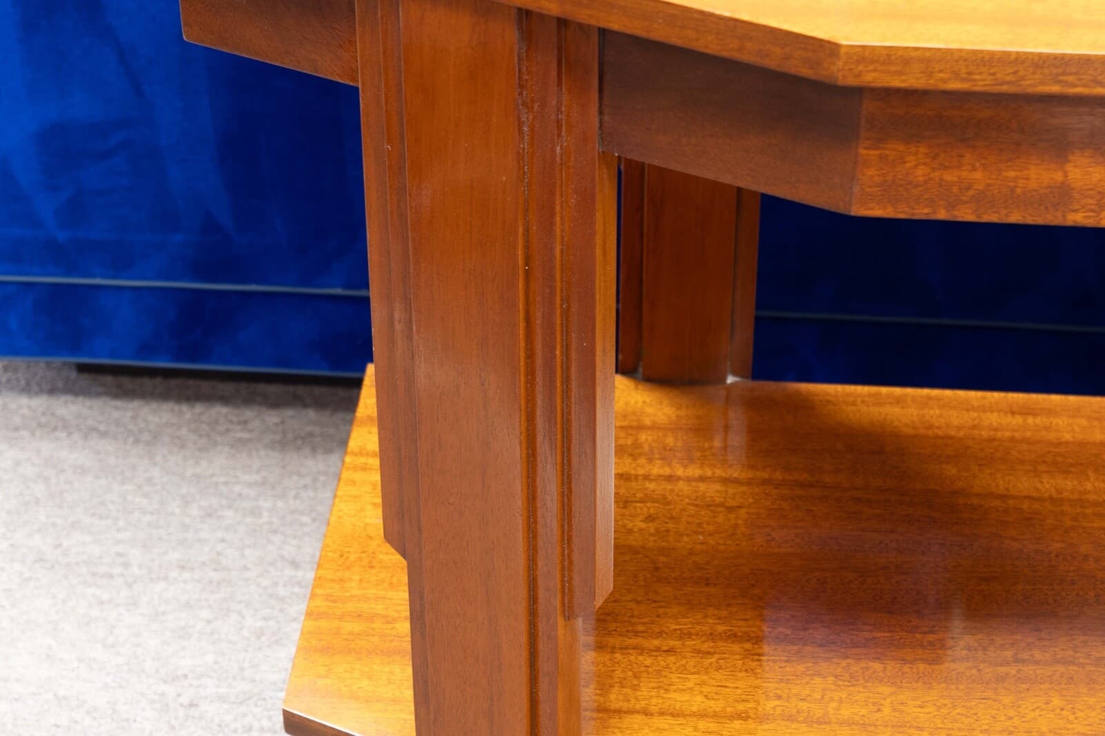 Art Deco Style Wooden Console Sofa Foyer Table - Thumbnail 5