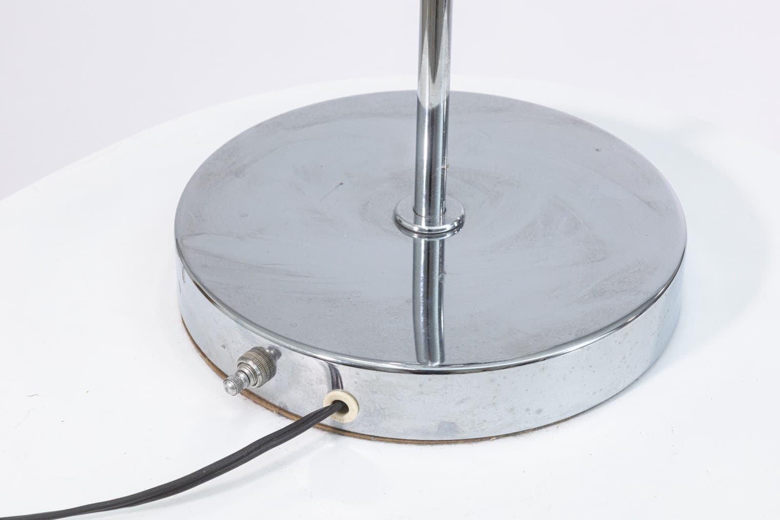 Vintage 1970s Space Age 3 Head Chrome Table Lamp - Thumbnail 7