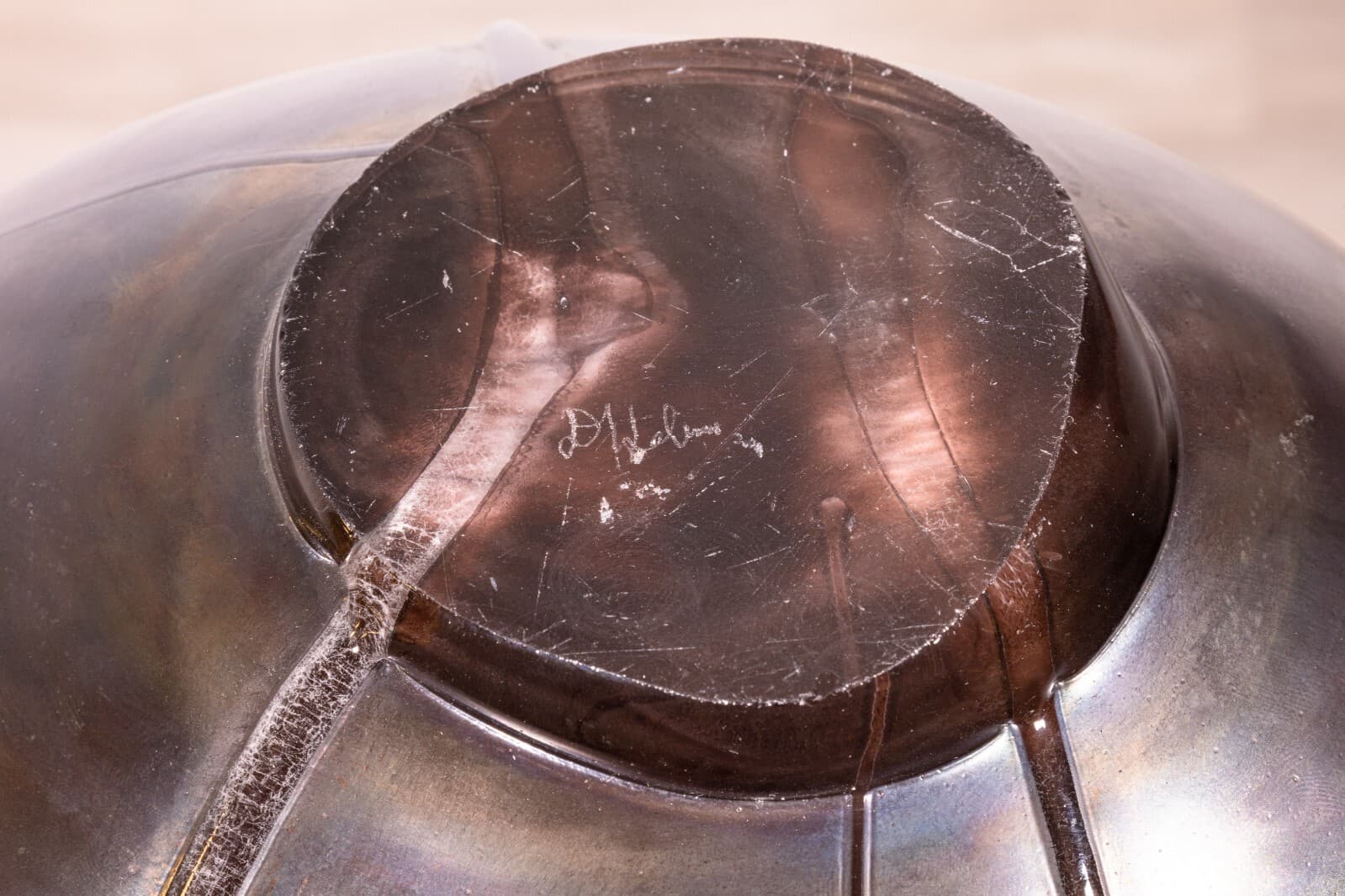 Contemporary Modern David Helm Hand Blown Glass Bowl - Thumbnail 8