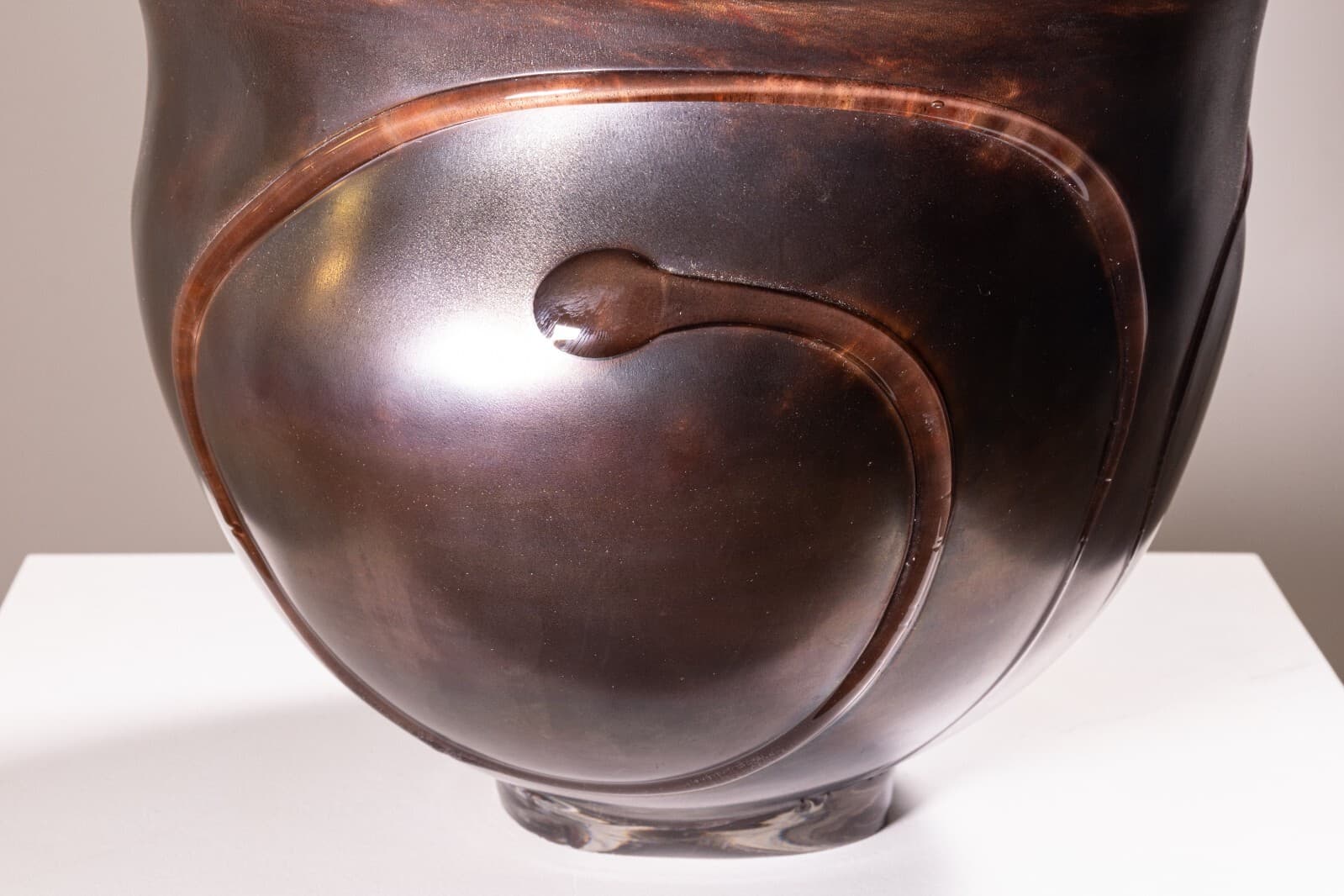 Contemporary Modern David Helm Hand Blown Glass Bowl - Thumbnail 6