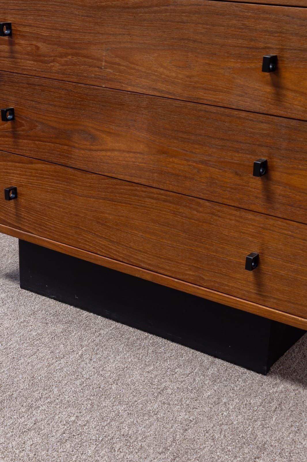 Vintage 1970s Mid Century Modern Inter Continental Design Teak 5 Drawer Dresser - Thumbnail 4