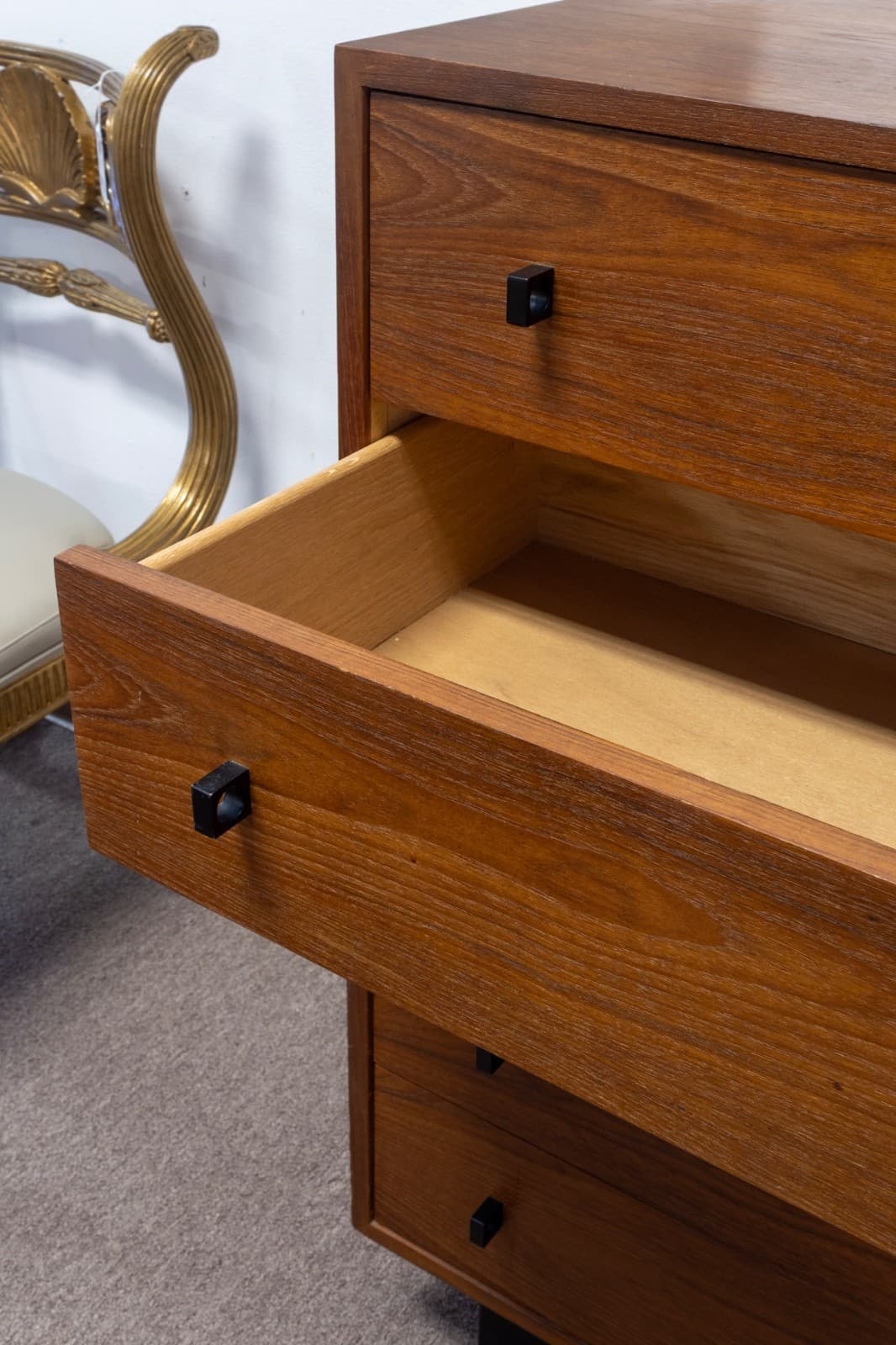 Vintage 1970s Mid Century Modern Inter Continental Design Teak 5 Drawer Dresser - Thumbnail 3