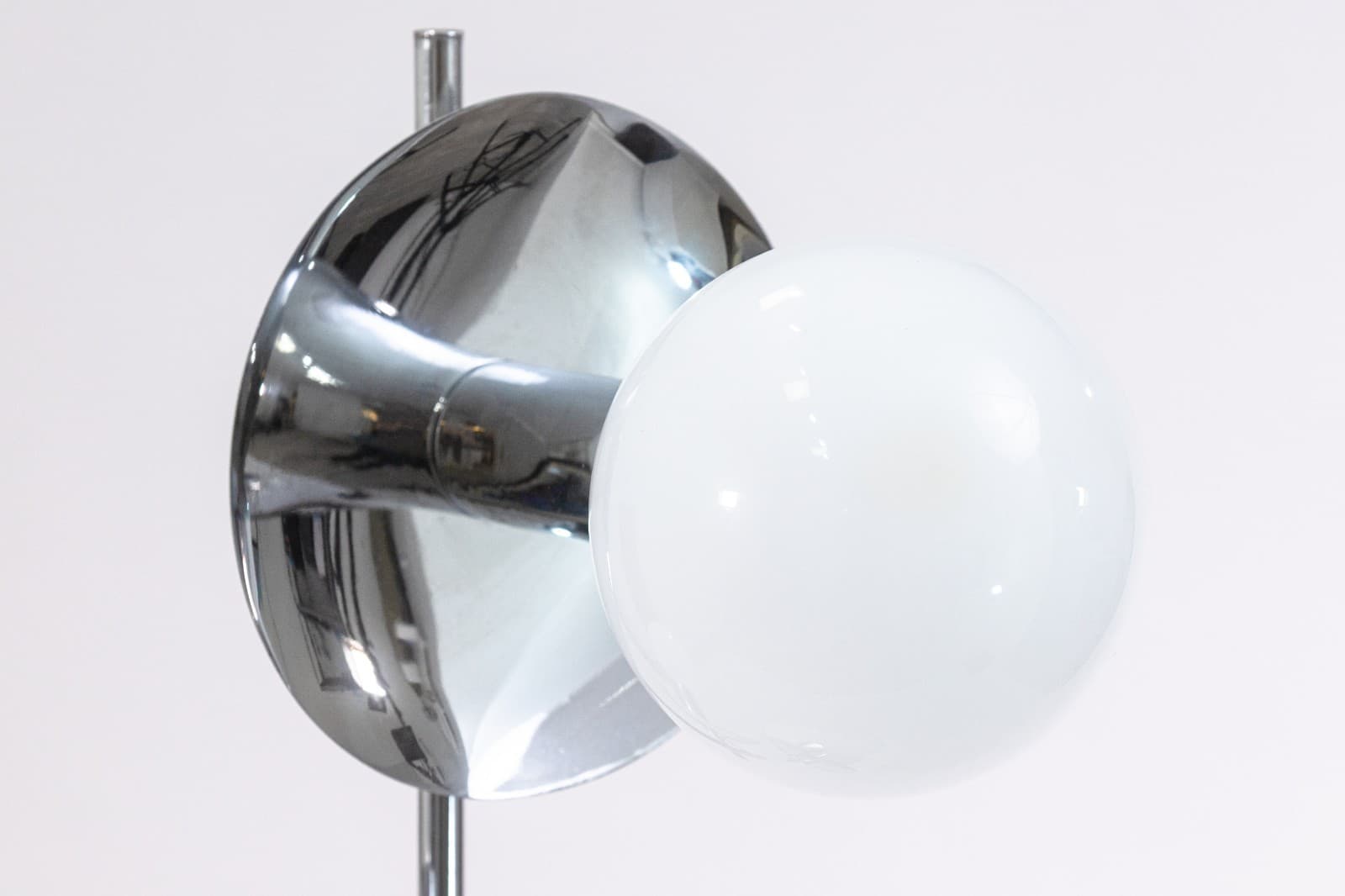 Vintage 1970s Space Age 3 Head Chrome Table Lamp - Thumbnail 3