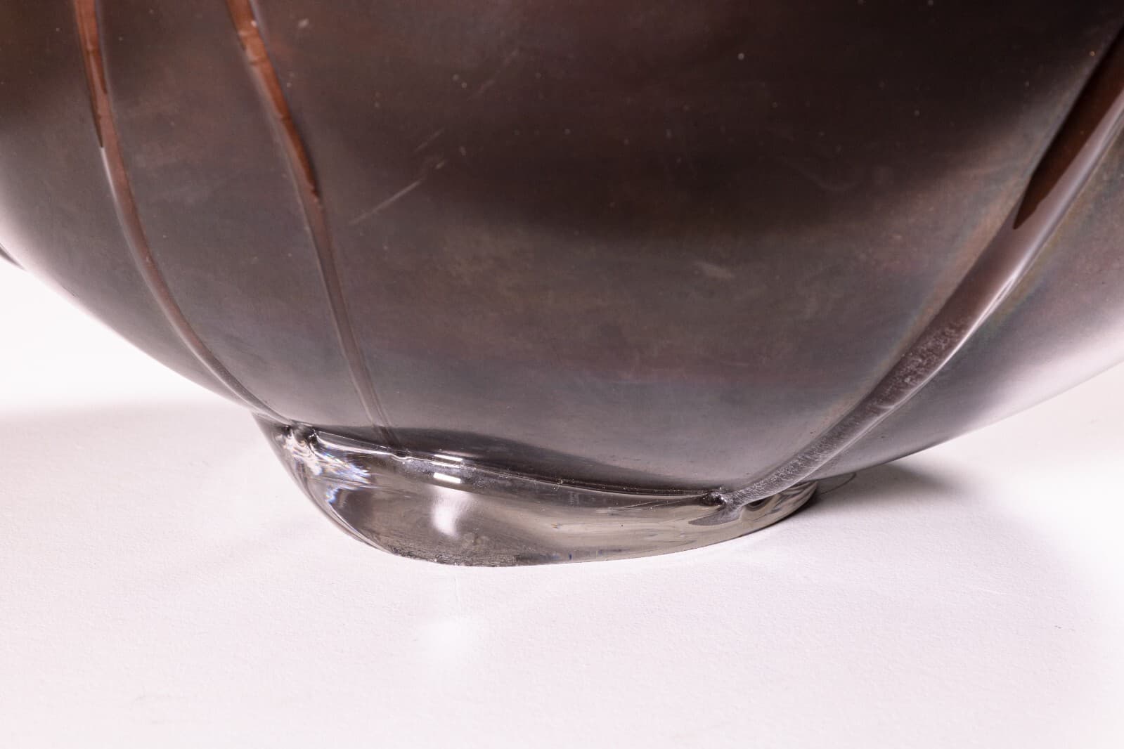 Contemporary Modern David Helm Hand Blown Glass Bowl - Thumbnail 7
