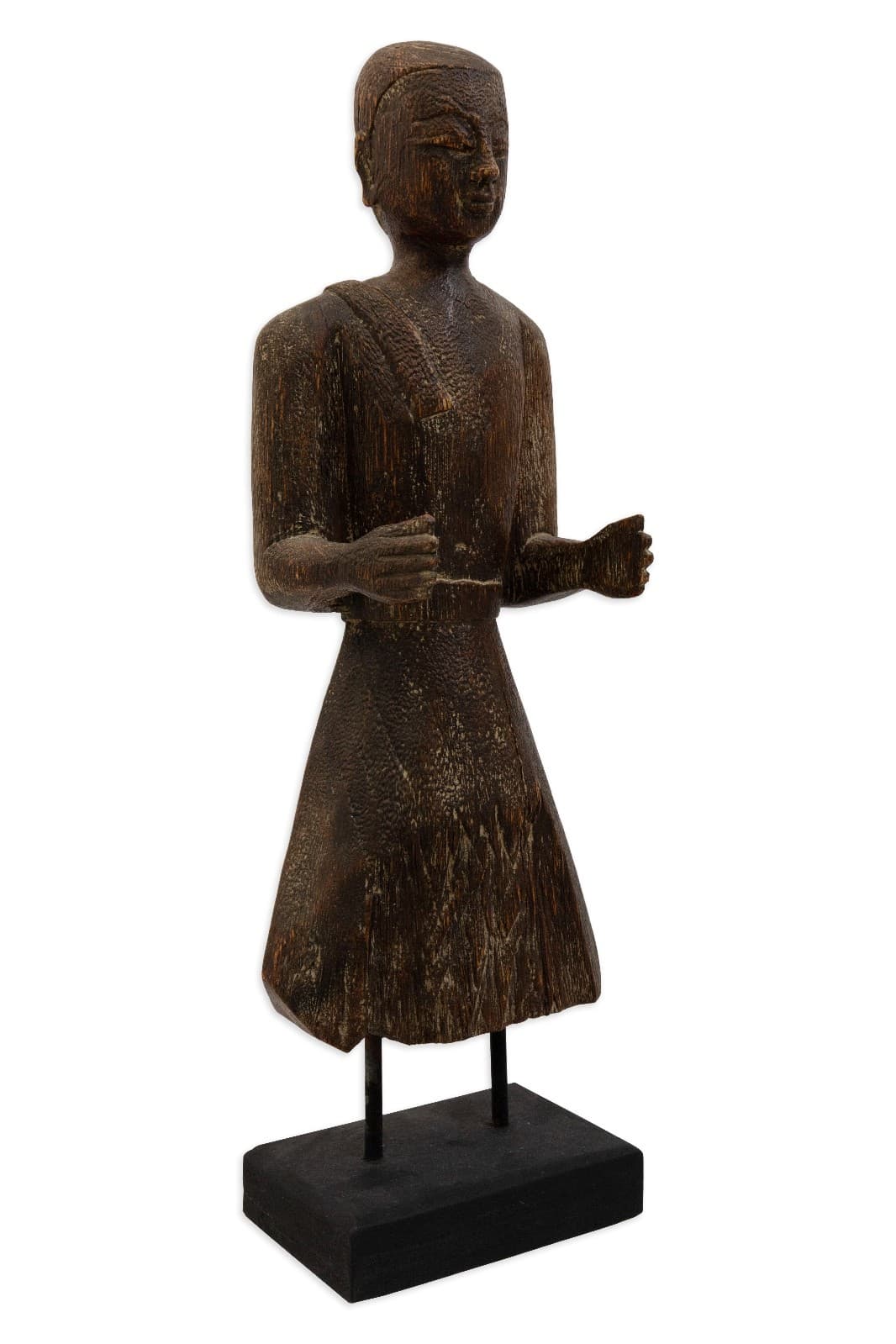 Female Tribal Wood Sculpture For Tozai Home