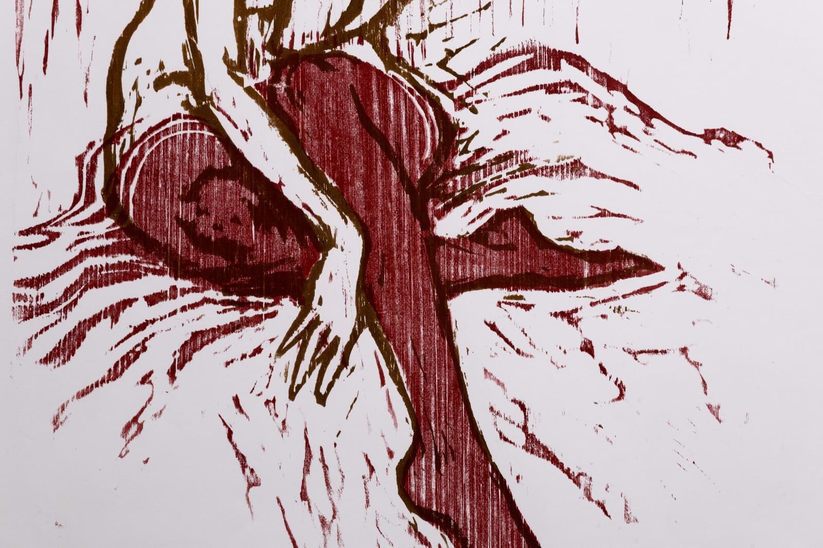 Frank Martin Susannah Signed Modern Figurative Woodcut on Paper 15/25 Unframed - Thumbnail 3