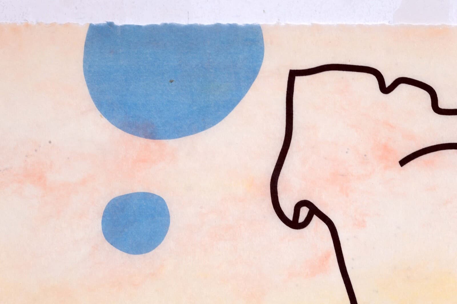 Derrick Greaves Flower Signed Minimalist Modern Serigraph on Rice Paper H.C. UF - Thumbnail 4