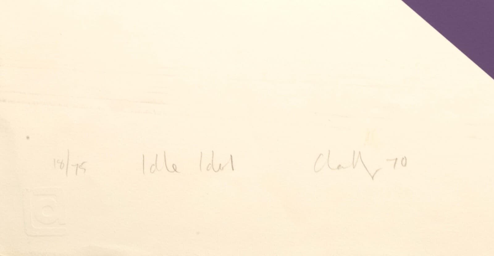 Michael Challenger Idel Idol Signed Modern Silkscreen on Paper 18/75 UF 1970 - Thumbnail 5
