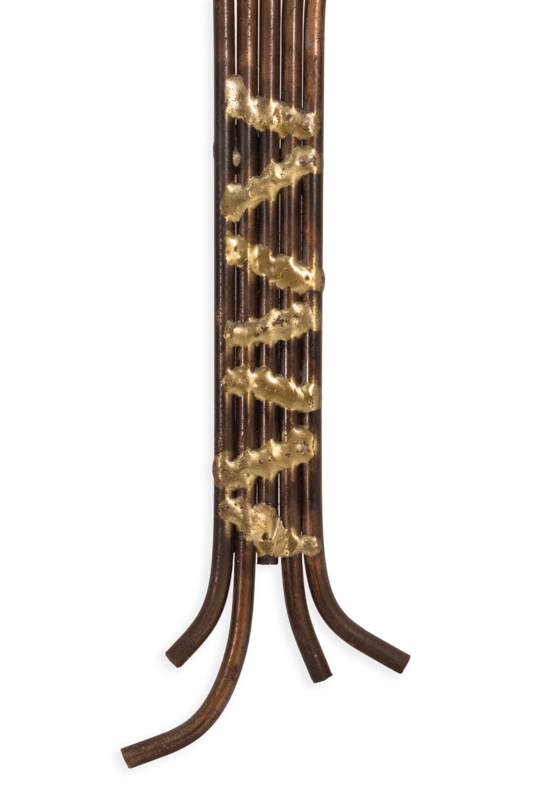 Vintage Mid Century Modern Curtis Jere Style Bronze Trees Wall Hanging Sculpture - Thumbnail 5