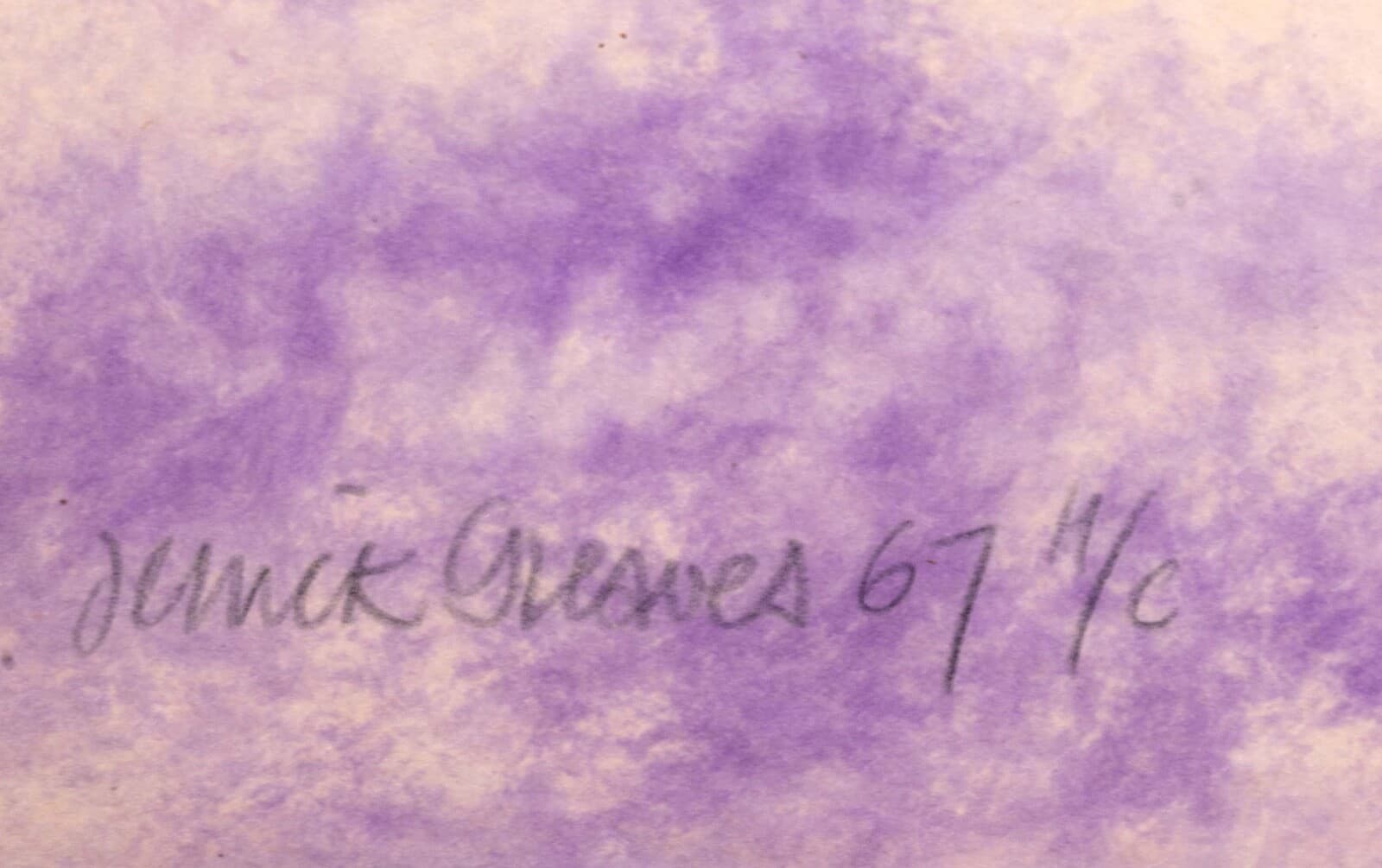 Derrick Greaves Flower Signed Minimalist Modern Serigraph on Rice Paper H.C. UF - Thumbnail 8