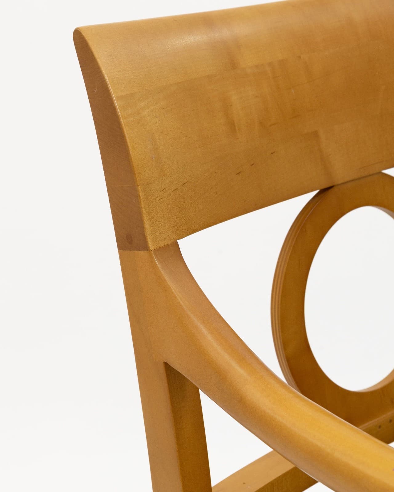 Bernhardt Maple Wood Armchair with Paisley Upholstered Seat - Thumbnail 4