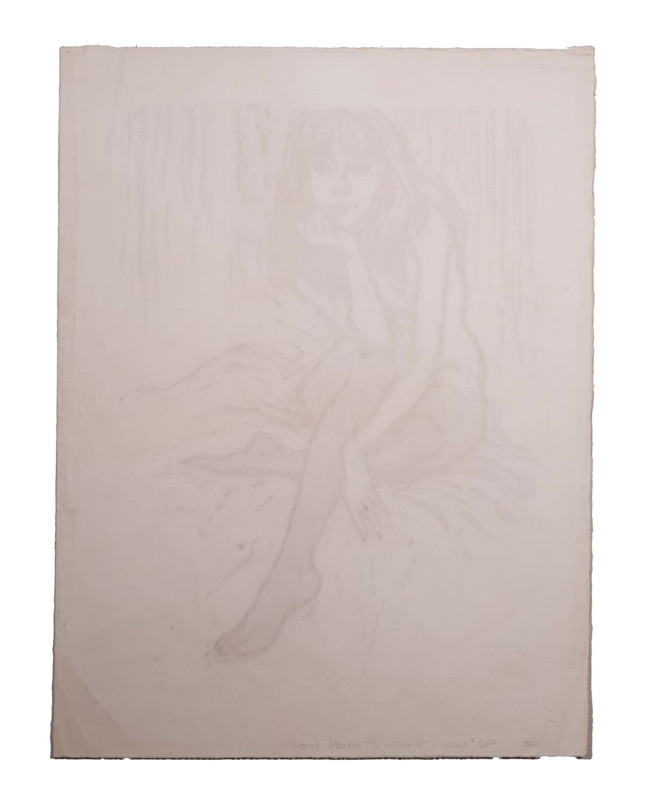 Frank Martin Susannah Signed Modern Figurative Woodcut on Paper 15/25 Unframed - Thumbnail 7