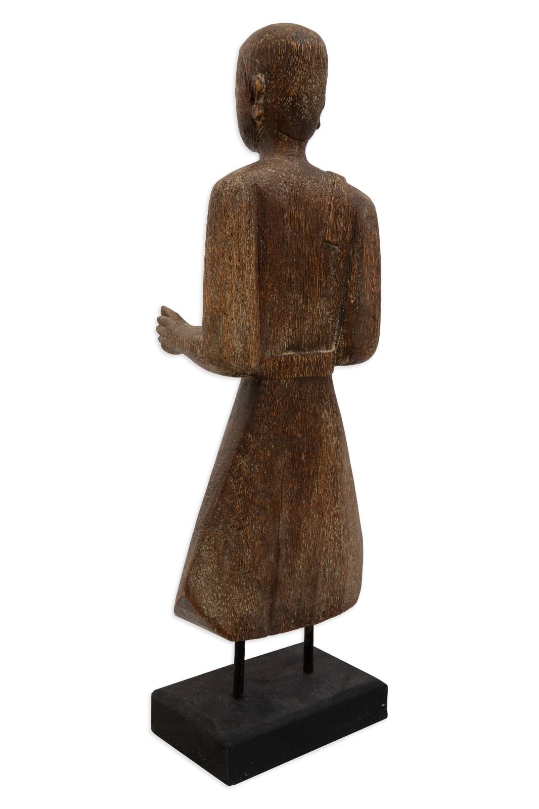 Female Tribal Wood Sculpture For Tozai Home - Thumbnail 3
