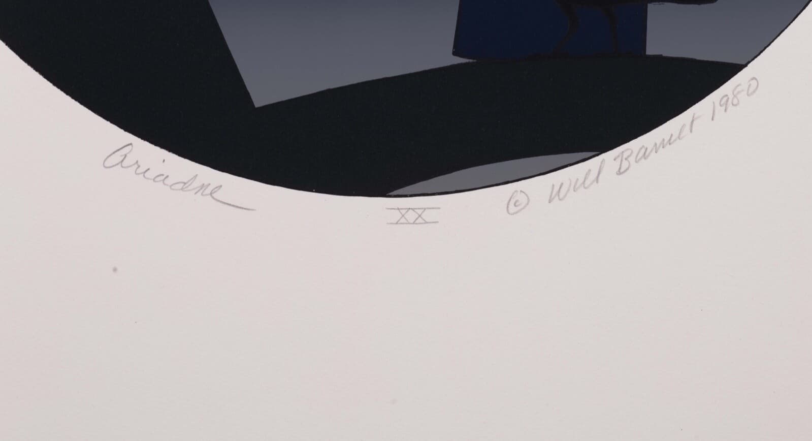 Will Barnet Ariadne Signed Modern Realist Silkscreen on Paper XX Unframed 1980 - Thumbnail 6